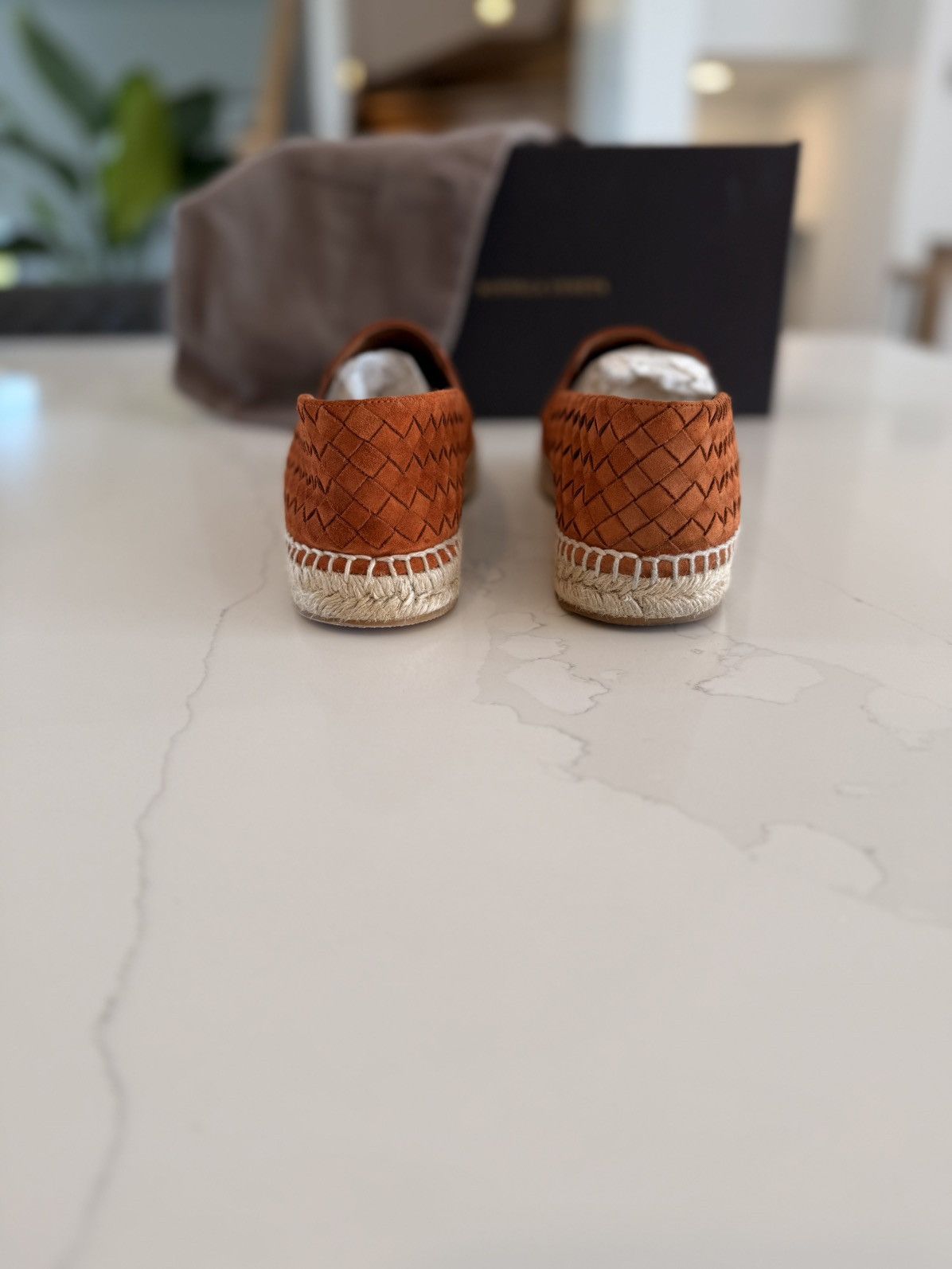 Bottega Veneta $990 Bottega Veneta Intrecciato Terracotta Suede Espadrilles Size US 9 / EU 42 - 5 Thumbnail
