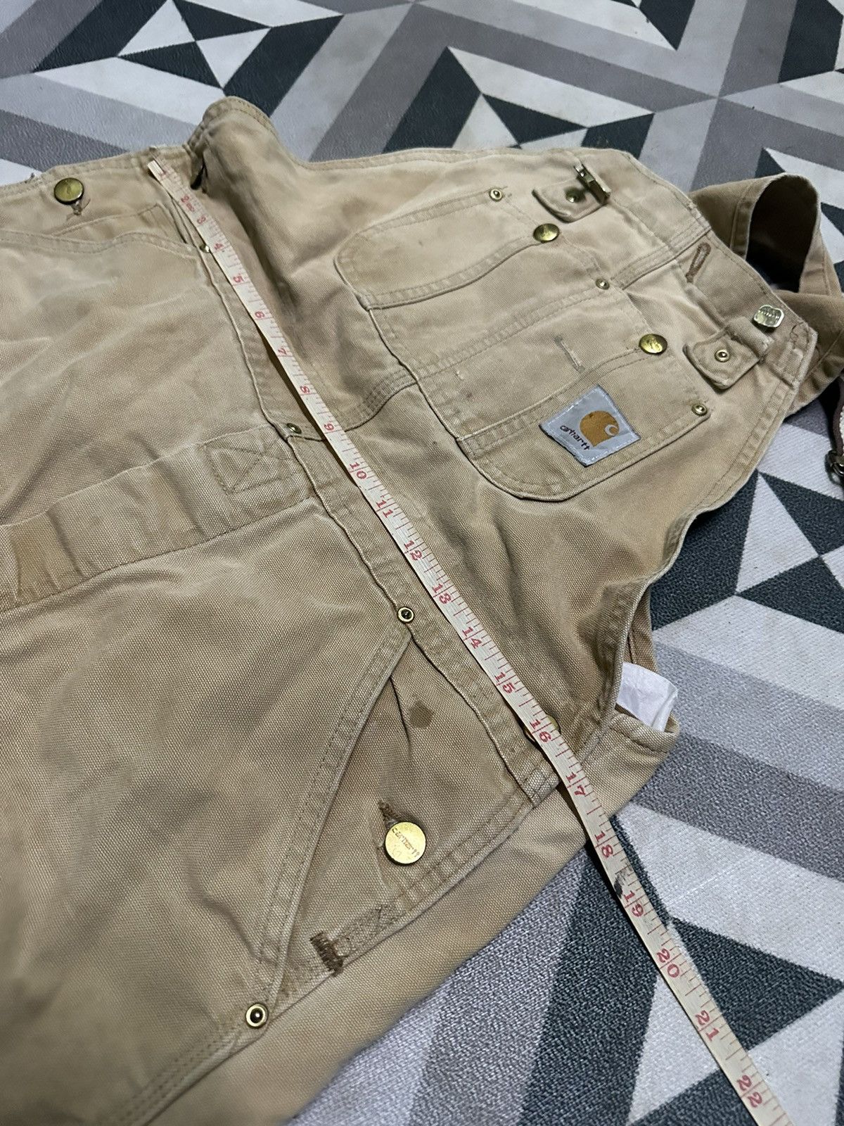 Carhartt Vintage carhartt double knee overalls Size US 34 / EU 50 - 13 Thumbnail