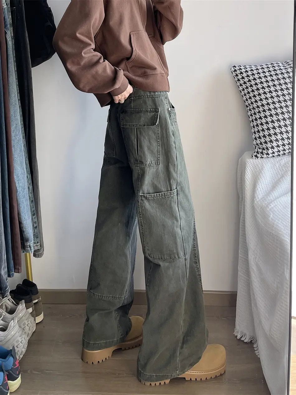 Japanese Brand Retro loose high street casual jeans Size US 32 / EU 48 - 6 Thumbnail