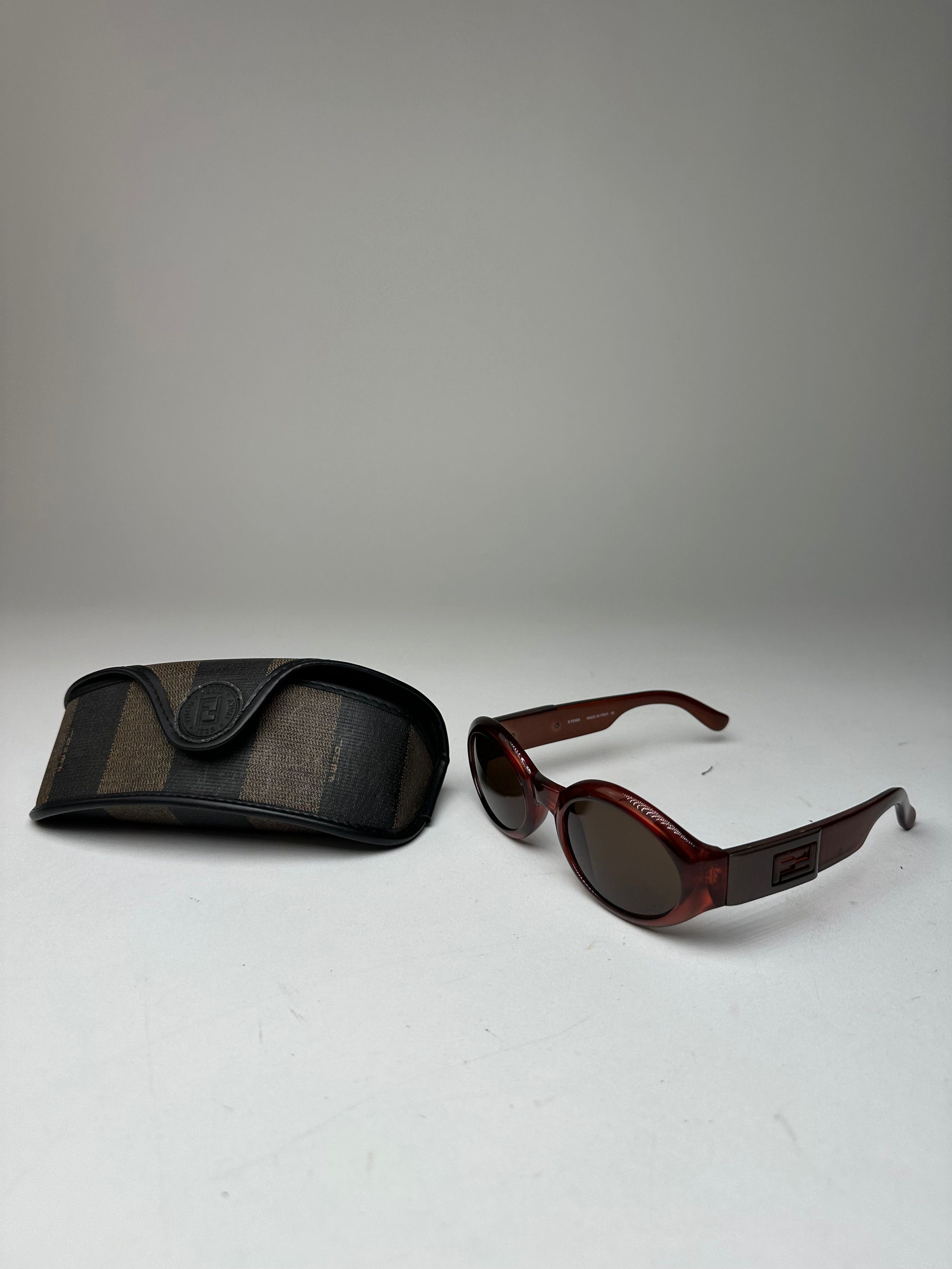 Fendi Vintage Roma Sunglasses Brown Size ONE SIZE - 1 Thumbnail