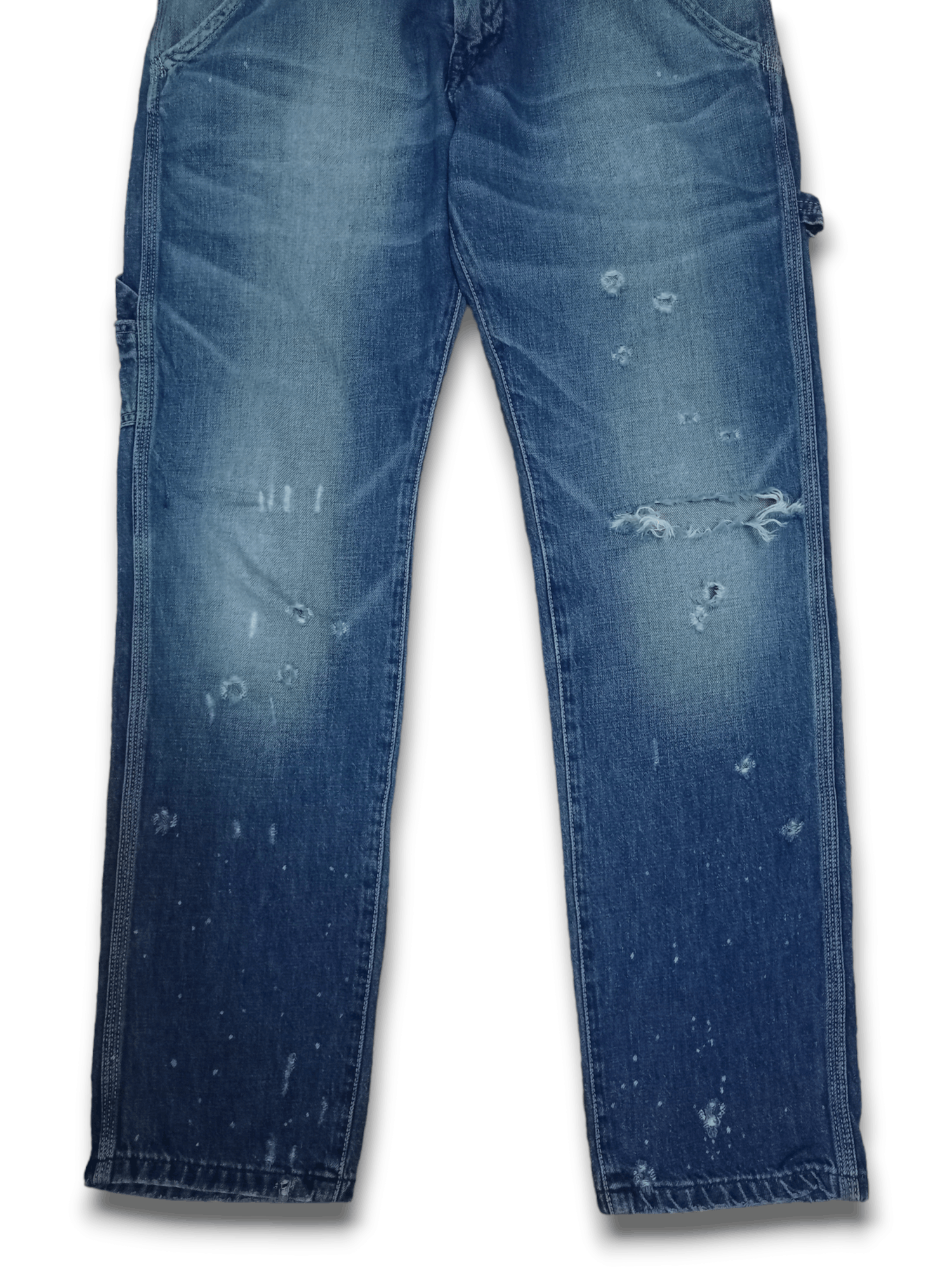 Japanese Brand Vintage Japanese Brand Painted Distressed Carpenter Jeans Size US 30 / EU 46 - 8 Thumbnail