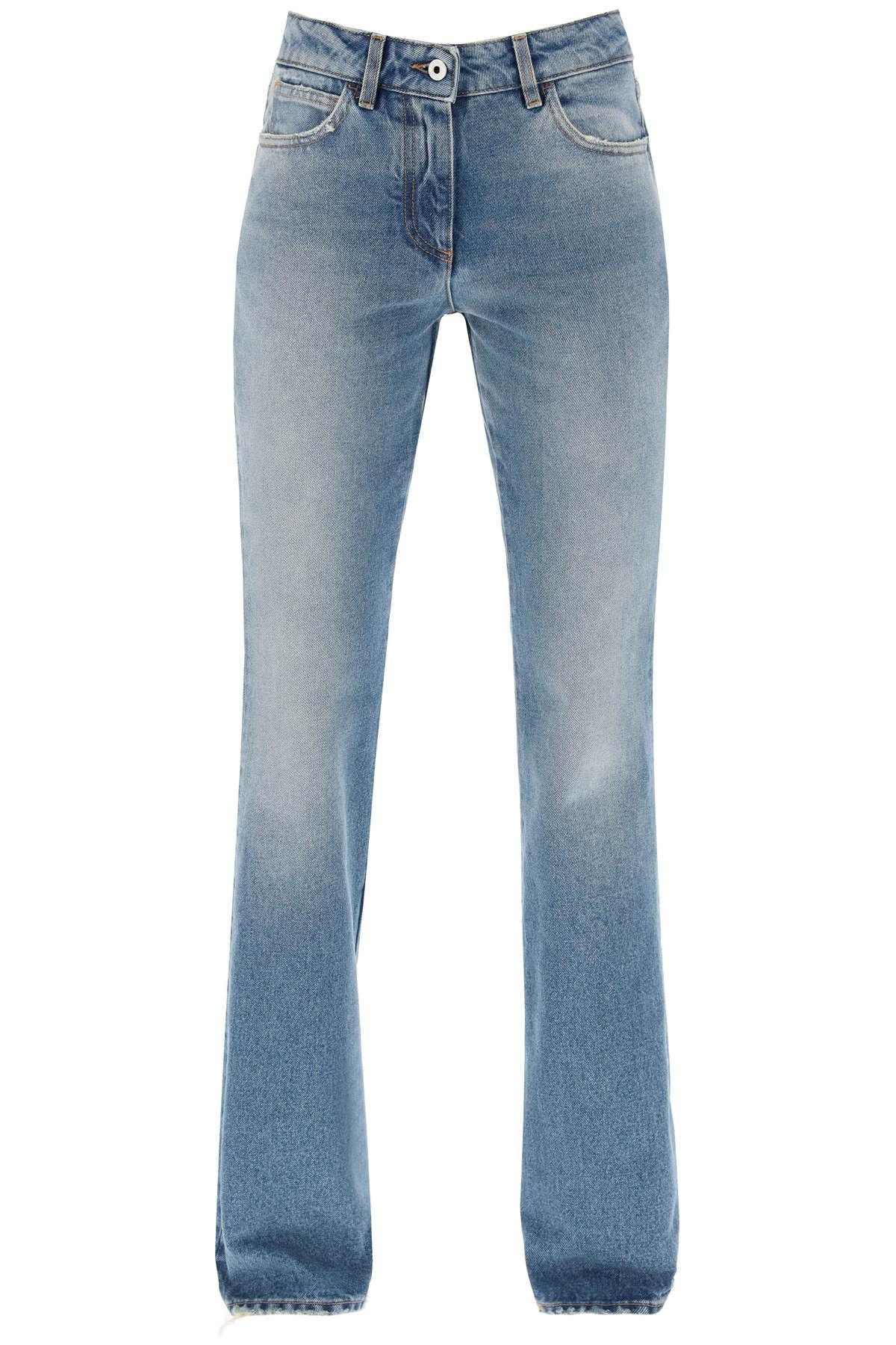 image of Off White Off-White Bootcut Jeans in Blue No Color, Women's (Size 26)