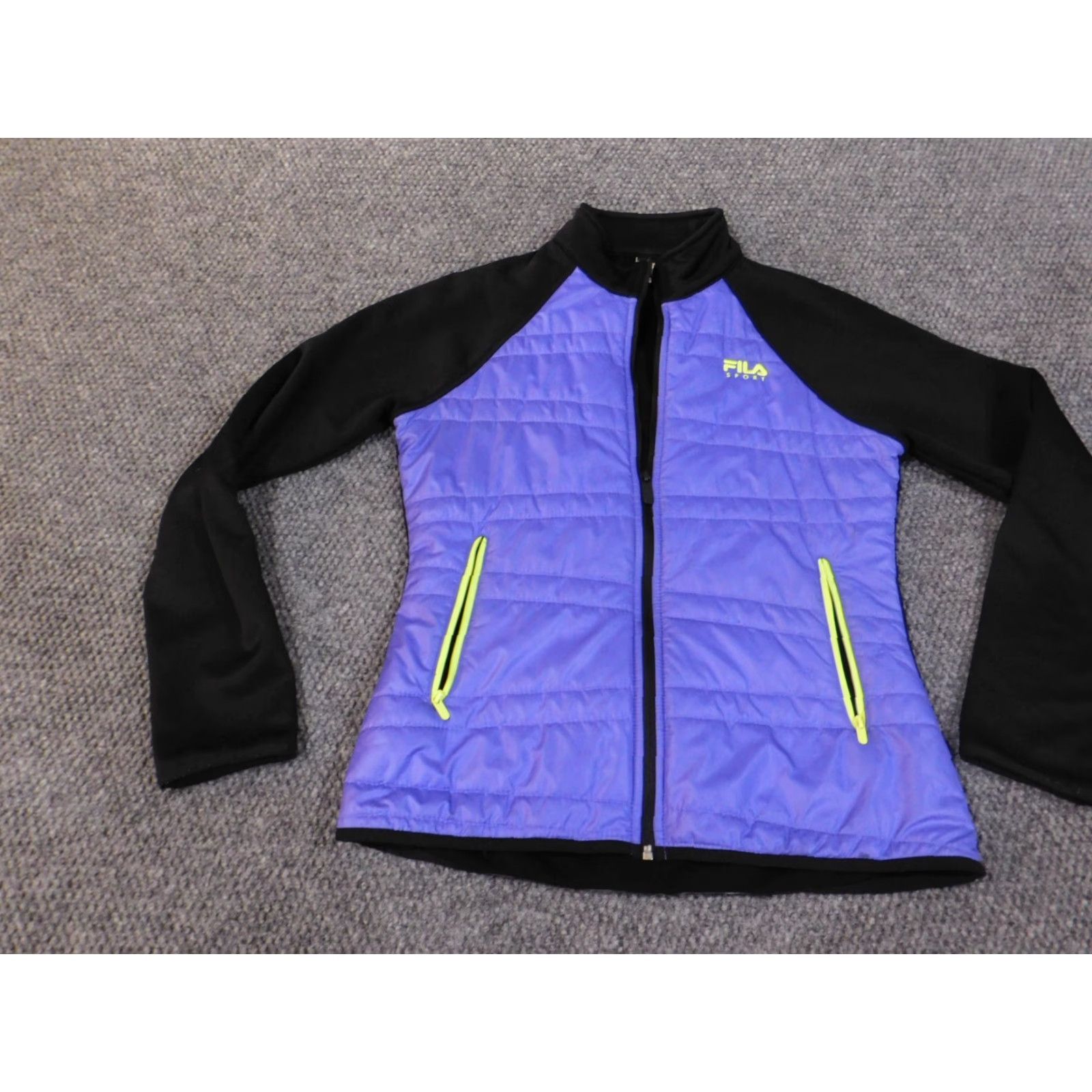 Fila FILA Jacket Women Small Sport Purple Zip Performance Lined Active Outdoor Quilted Winter Fall Medium? Size S / US 4 / IT 40 - 2 Thumbnail
