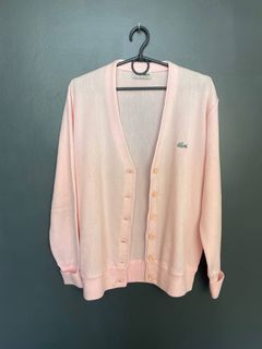 LV SS20 ASIA EXCLUSIVE PINK CHUNKY HEAVY KNIT TRUCKER JACKET SIZE:M