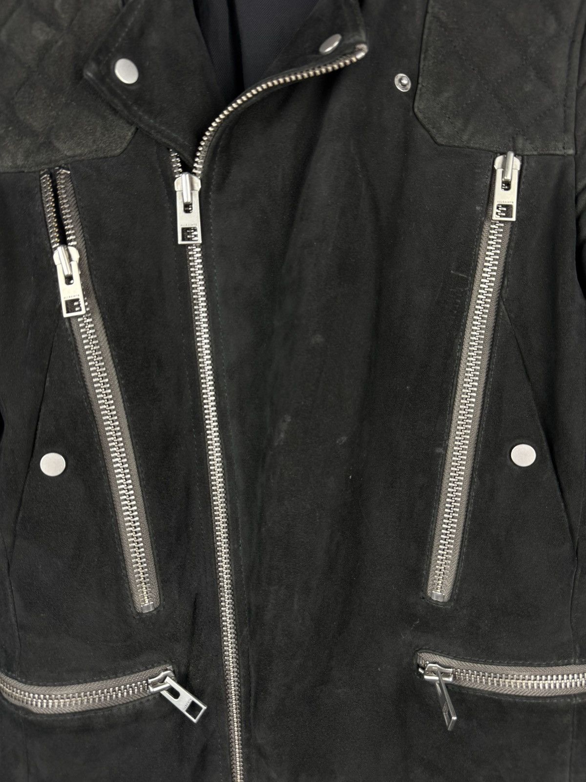 Allsaints Allsaints Imagara Suede Biker Men’s Leather Jacket Size XS Size US XS / EU 42 / 0 - 7 Thumbnail