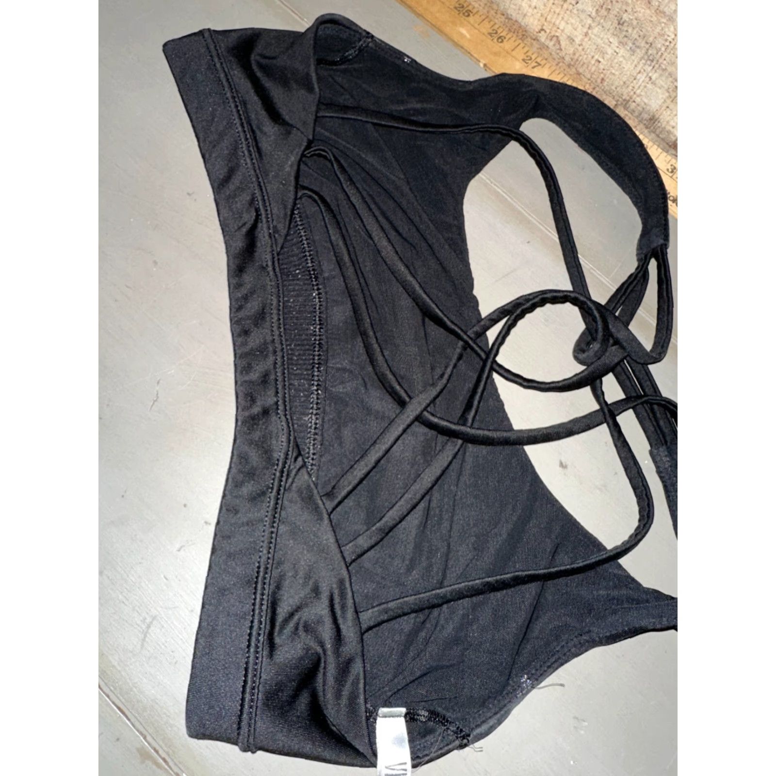 Victoria's Secret VICTORIA'S SECRET Black Sports Bra S/P Victoria Sport Underwired Pullover Activewear Yoga Womens Size ONE SIZE - 5 Thumbnail