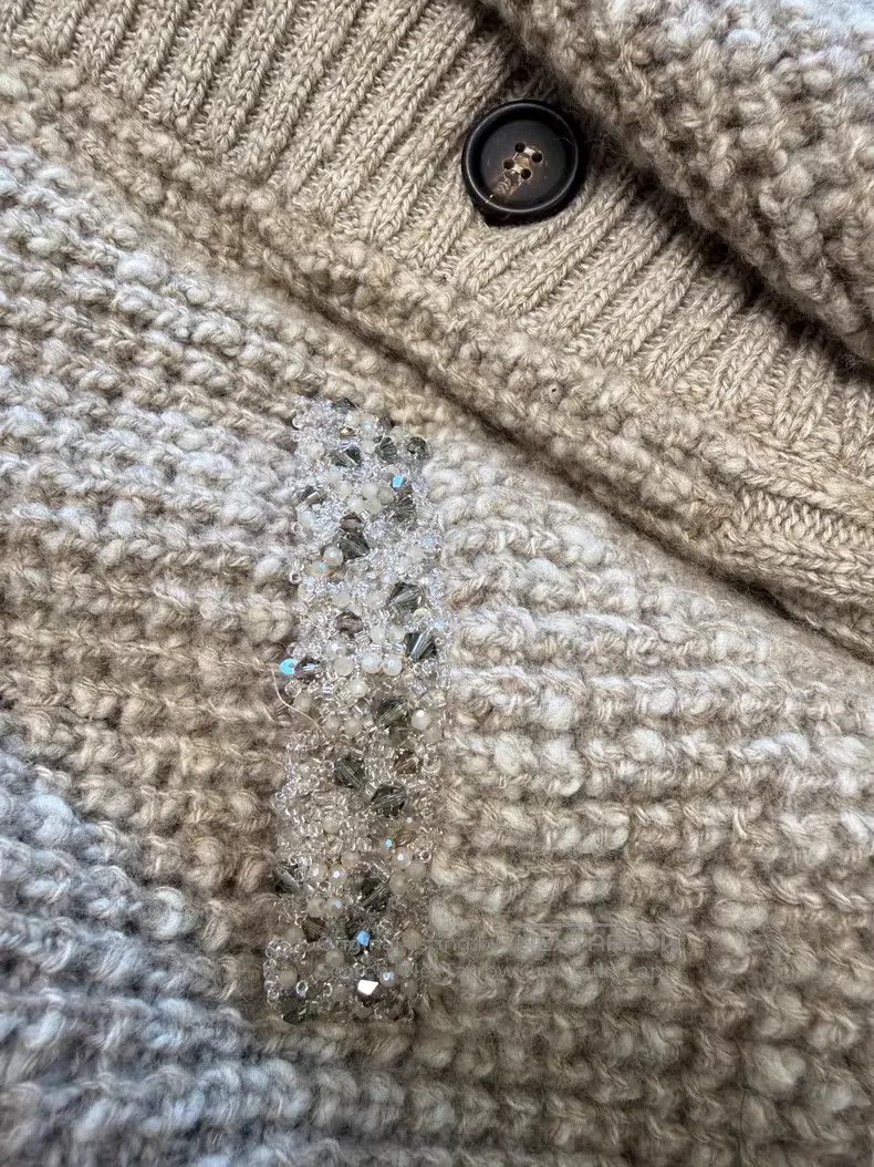 Brunello Cucinelli Brunello Cucinelli Beaded Cashmere Cardigan Size M / US 6-8 / IT 42-44 - 8 Thumbnail