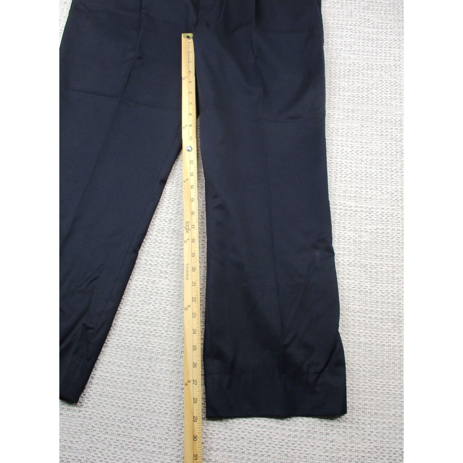 Ralph Lauren Lauren Ralph Lauren Pants Mens 38x30 Navy Blue Wool Pleated Dress Classic Fit Size US 38 / EU 54 - 5 Thumbnail