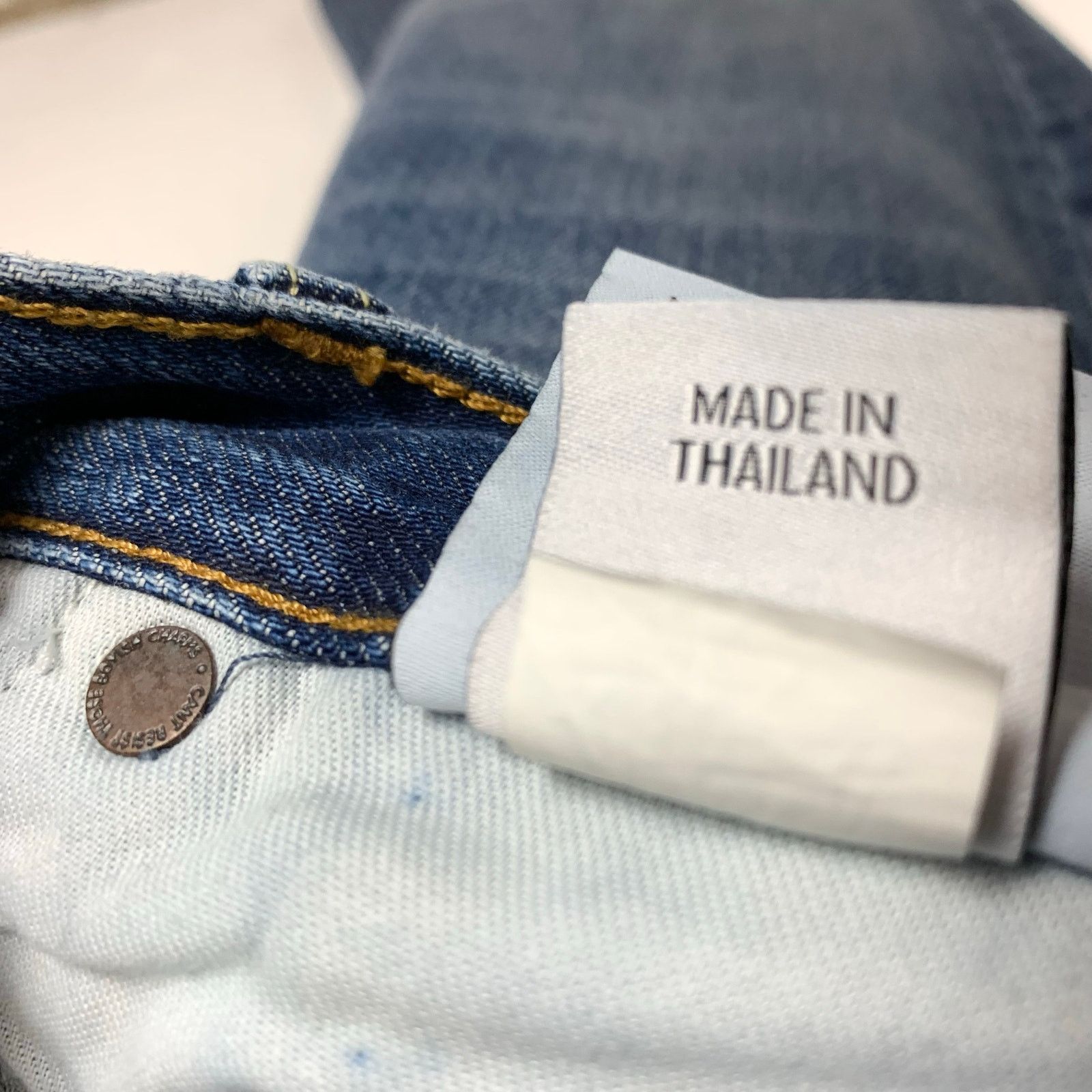 Boyish Boyish Tommy High Rise Straight Denim Jeans Button Fly 25 Size 25" / US 0 / IT 36 - 8 Thumbnail