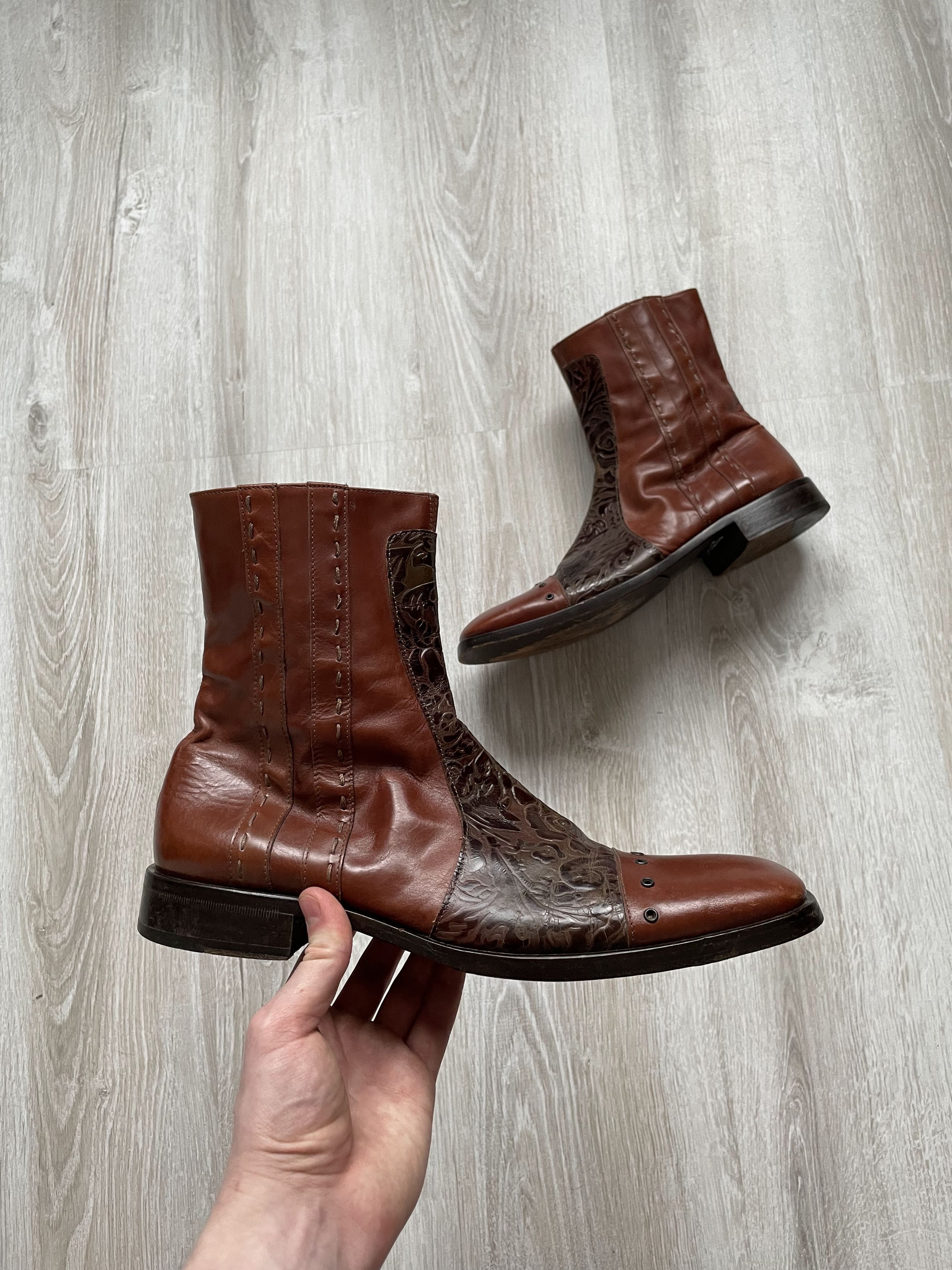 John Richmond Texas Leather Boots