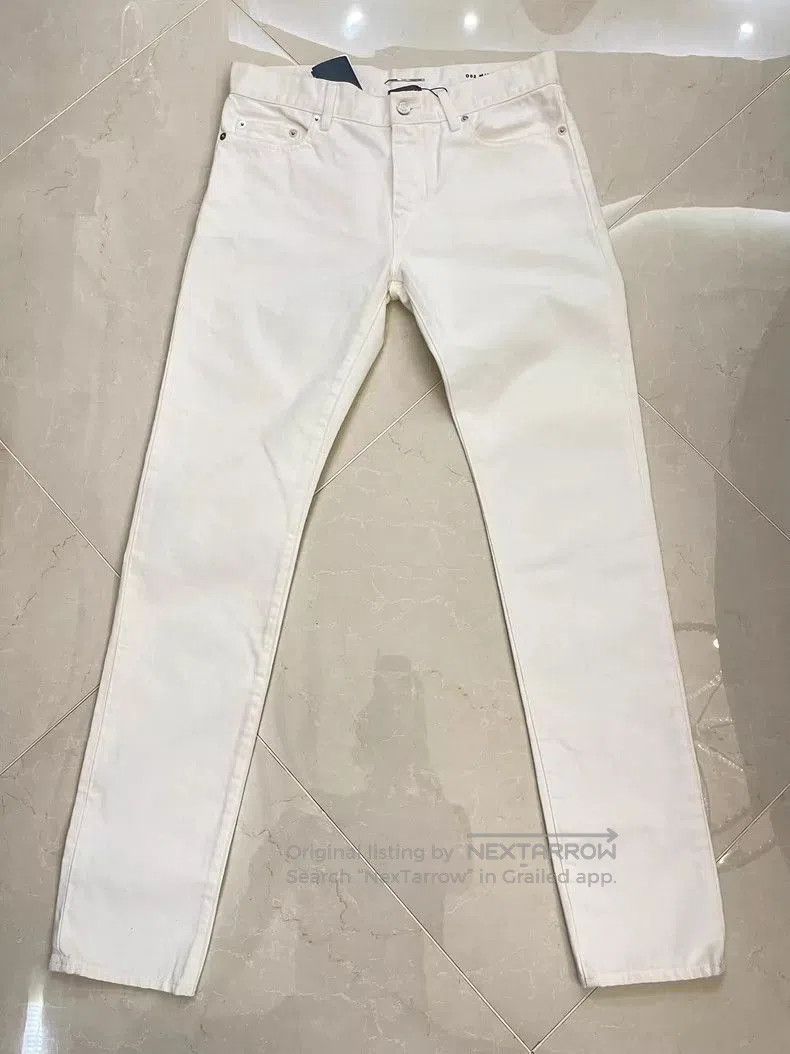 Saint Laurent Paris Saint Laurent Men's White Denim Jeans. Size US 32 / EU 48 - 1 Thumbnail