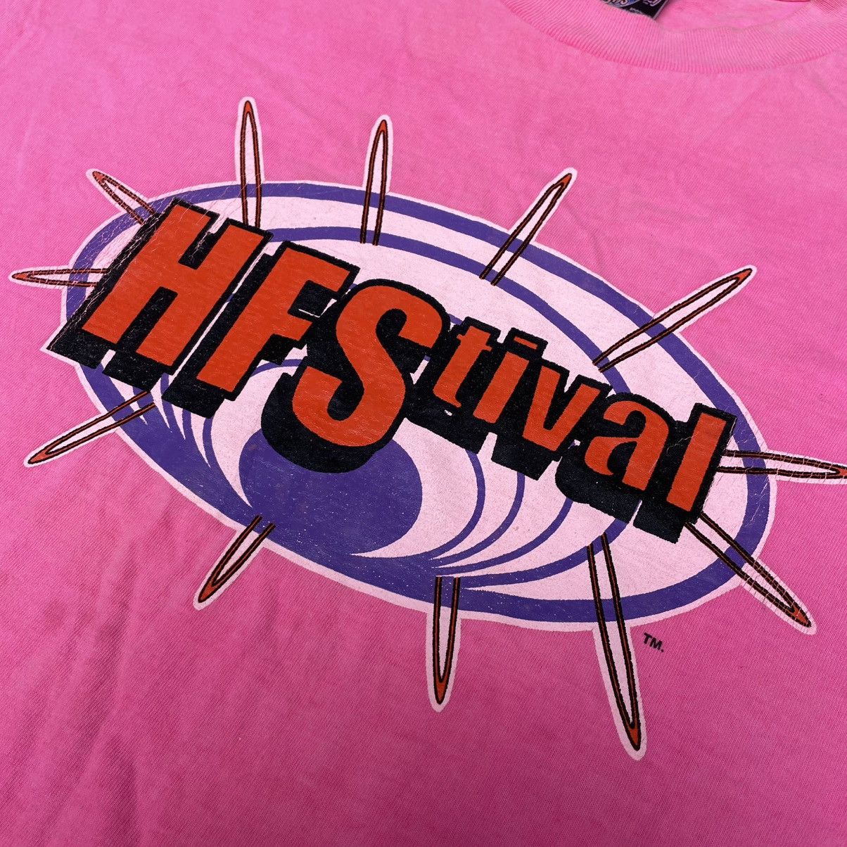 Band Tees × Vintage Vintage HFStival Music Festival 90s T-Shirt Size US L / EU 52-54 / 3 - 4 Thumbnail