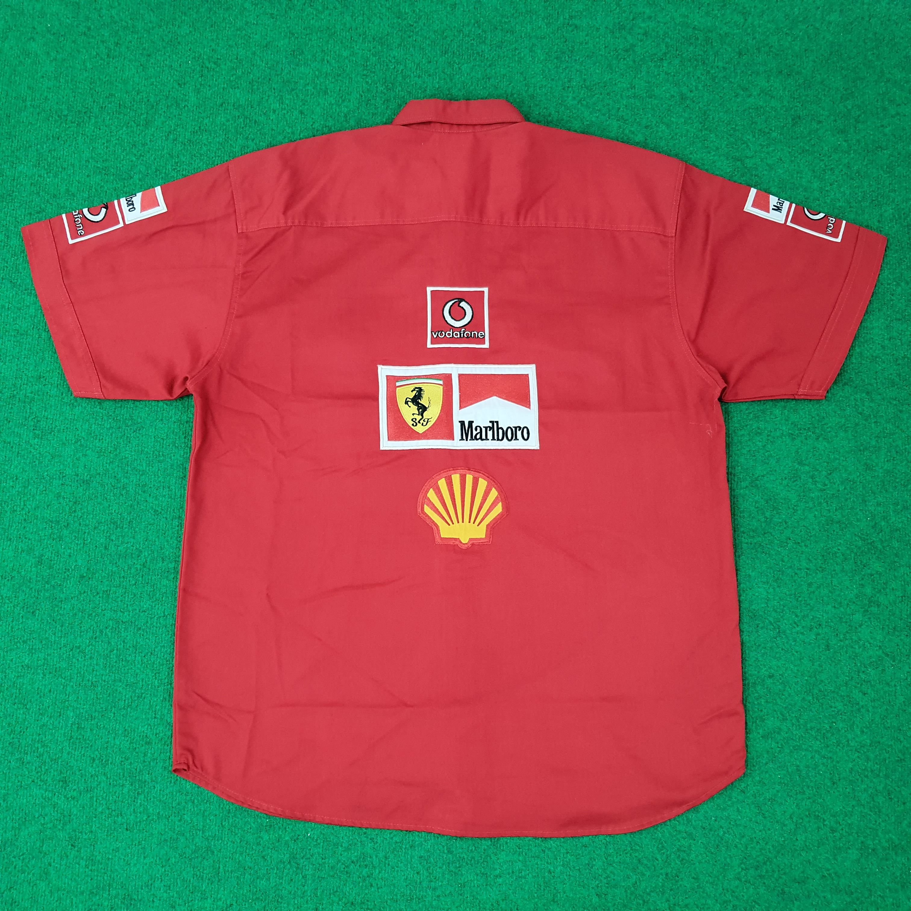 Ferrari Vintage Ferrari Racing Motorsports Button Up Shirt C259N13 Size US L / EU 52-54 / 3 - 1 Thumbnail