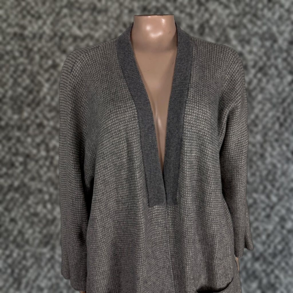 Eileen Fisher VINTAGE Eileen Fisher Sweater Women’s Cardigan L Cashmere Knit L/S Open Front OO26 Size L / US 10 / IT 46 - 1 Thumbnail