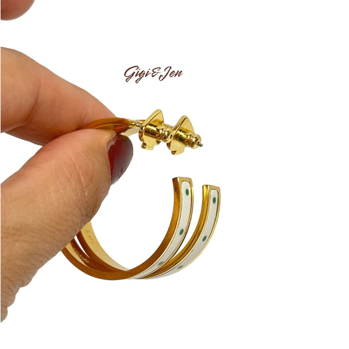 Kate Spade Kate Spade Herritage Spade Sun Dot Hoop Earrings Size ONE SIZE - 6 Thumbnail