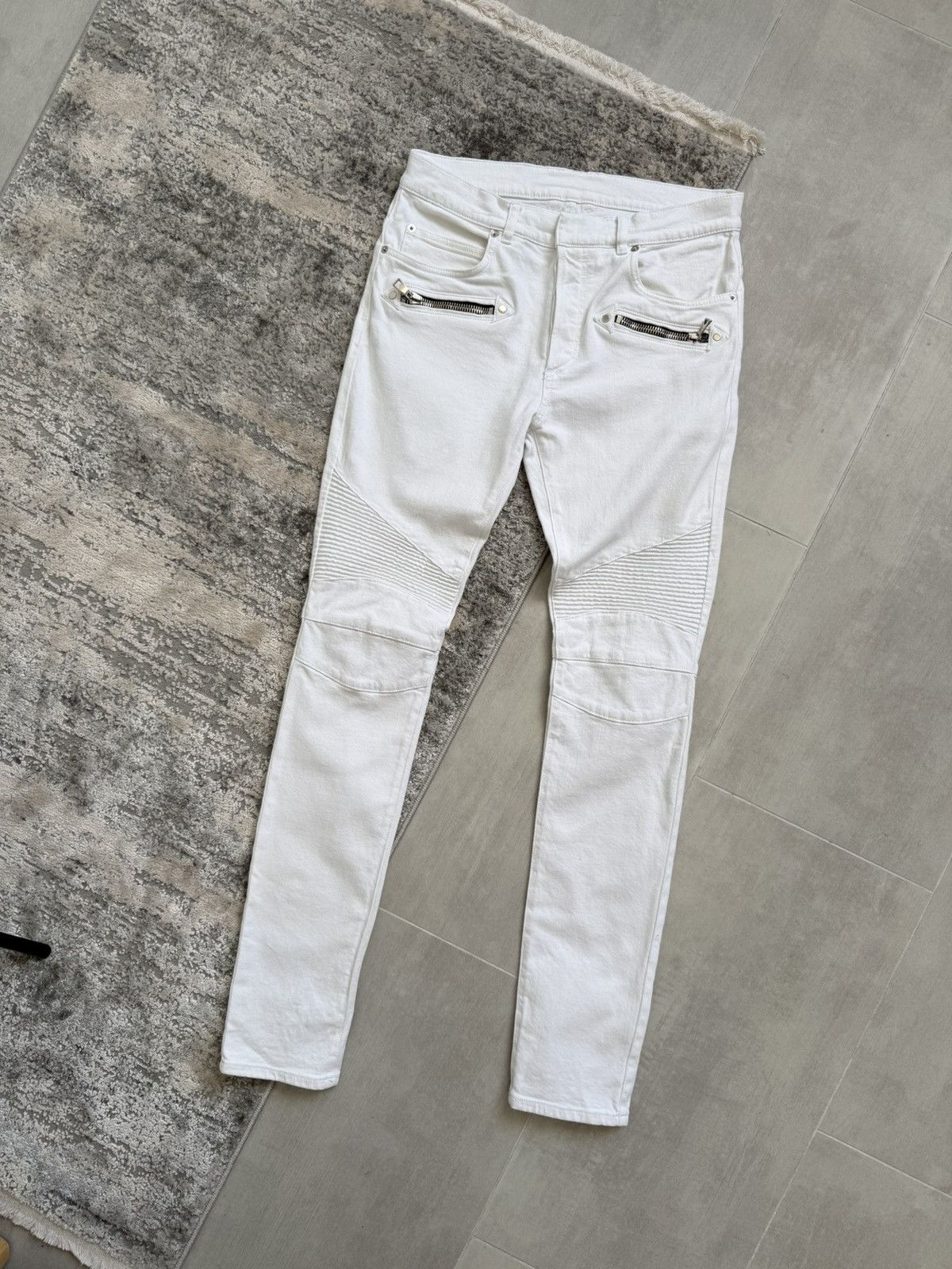 Balmain × Designer × Streetwear BALMAIN PARIS BIKER JEANS PANTS