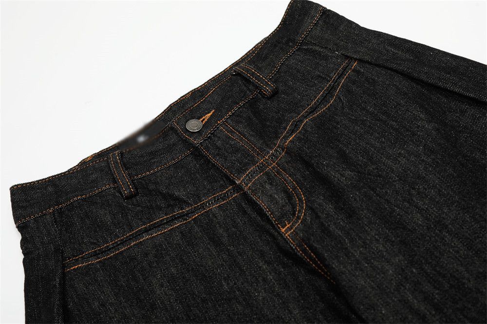 Japanese Brand × Jean Men's casual versatile topstitched scimitar jeans Size US 32 / EU 48 - 4 Thumbnail