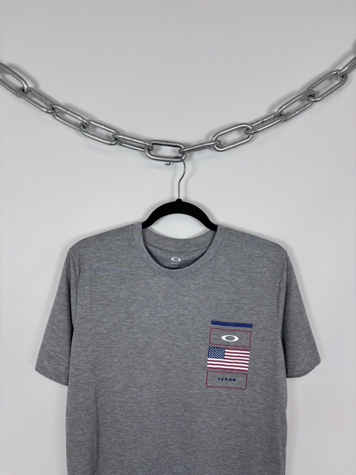 Oakley Oakley Gray Melange NWT Texas USA T-Shirt Tee Hydrolix Men’s Size US S / EU 44-46 / 1 - 3 Thumbnail