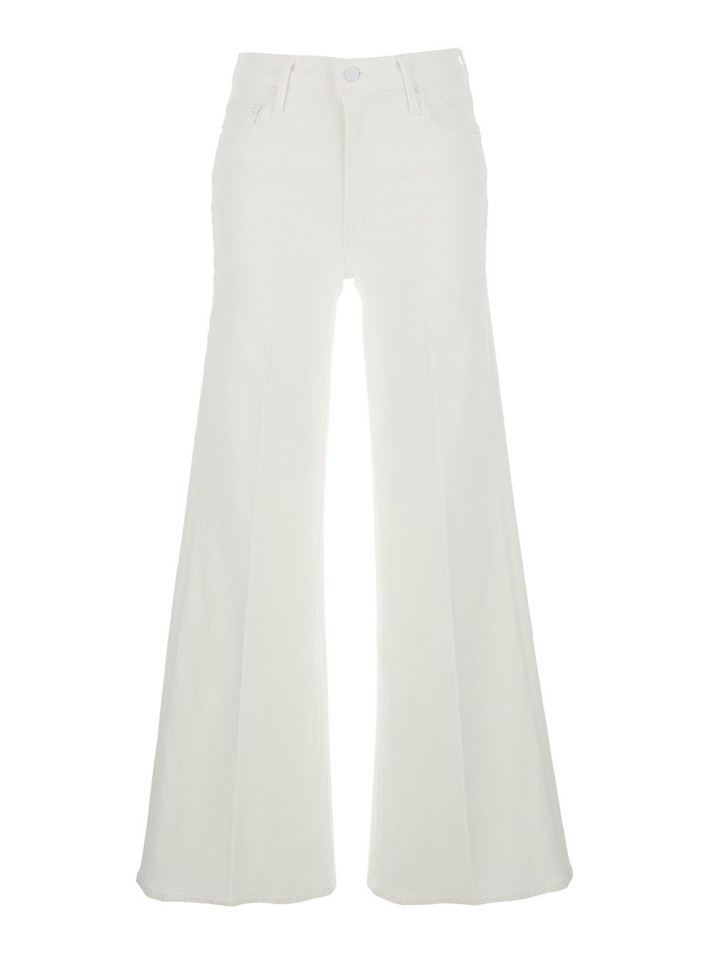 MOTHER 'The Twister Sneak' White Jeans with Belt Loops and Wide Leg in Denim Woman Size 28" / US 6 / IT 42 - 1 Thumbnail