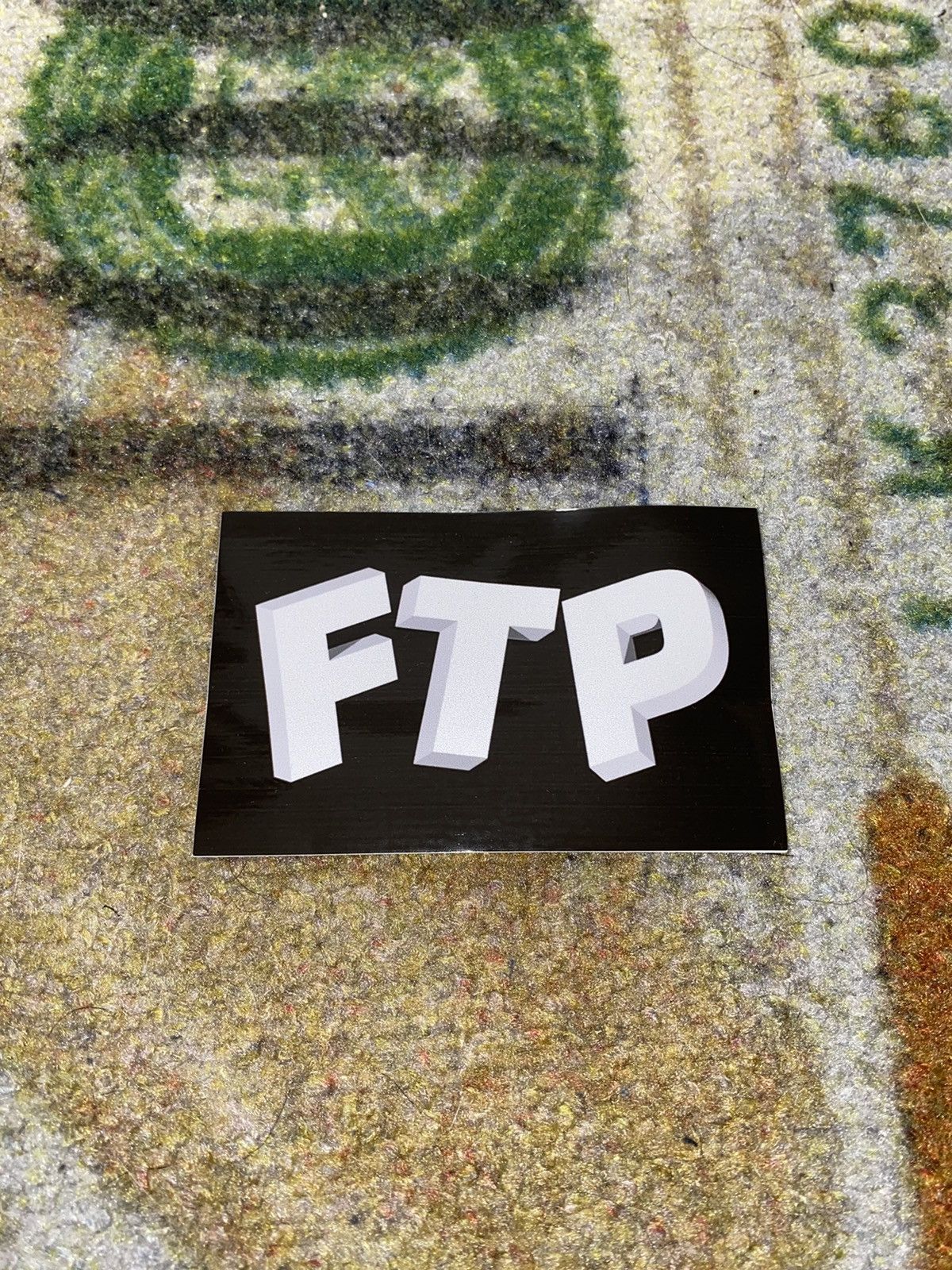 Fuck The Population FTP PUFF 3D LOGO STICKER Size ONE SIZE - 1 Preview
