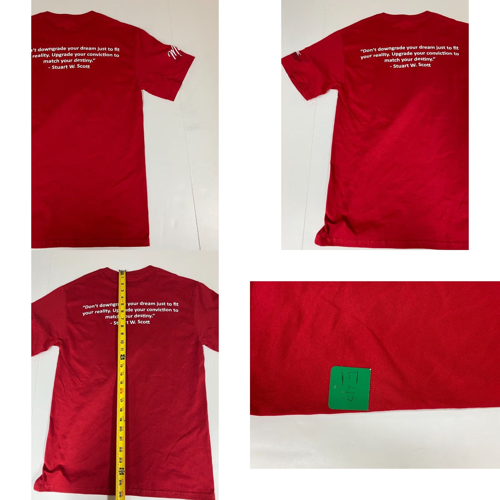 Port & Company Port & Company Mens T-Shirt S Red Graphic Research Symposium 2020 Glasses Crew Neck Short Sleeve Cotton Spandex Logo Stars Classic Vintage: No Size US S / EU 44-46 / 1 - 8 Thumbnail