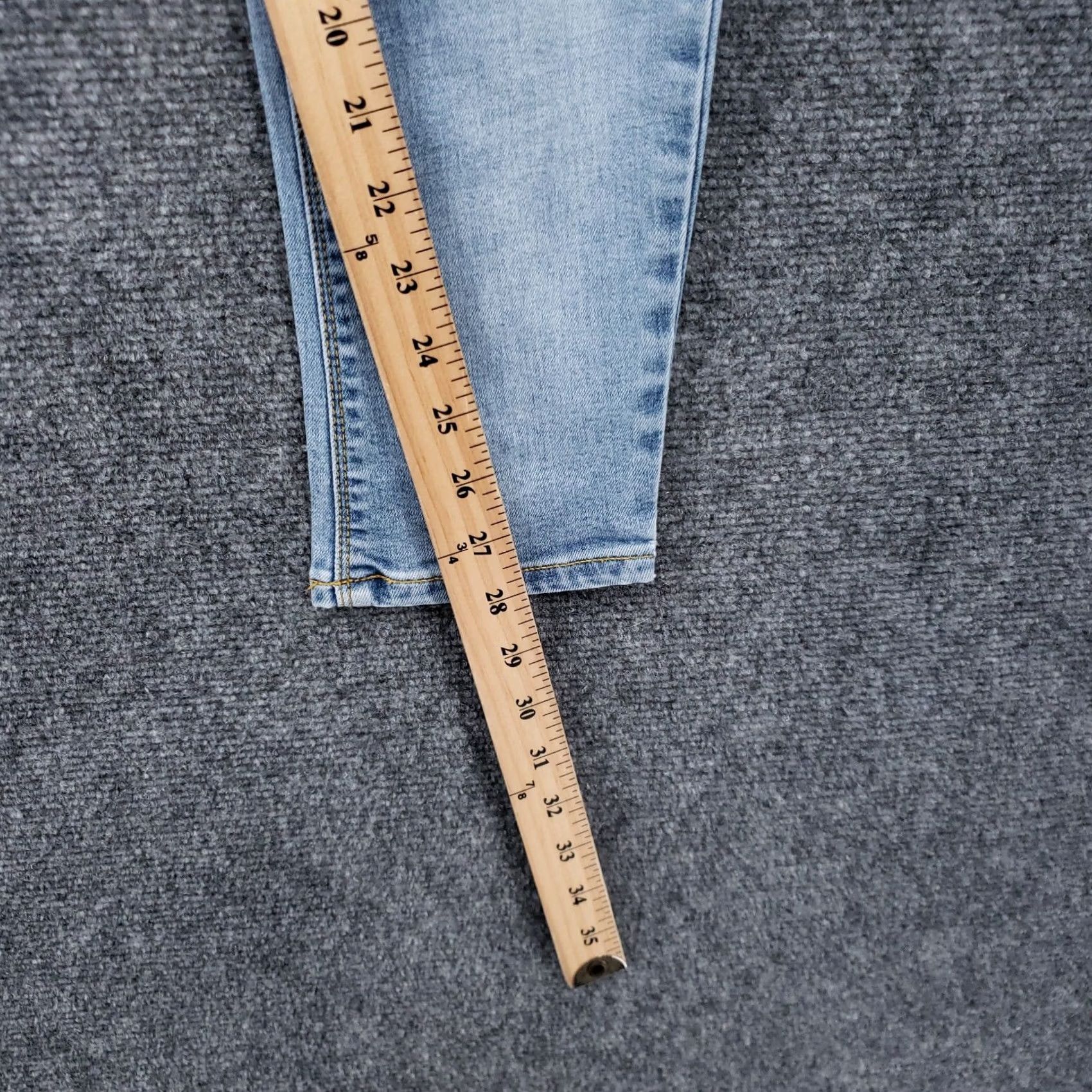 Denime Tennis Trading Company Jeans Womens Super Slim Skinny Size 8 Light Wash Blue Denim Size 30" / US 8 / IT 44 - 5 Thumbnail