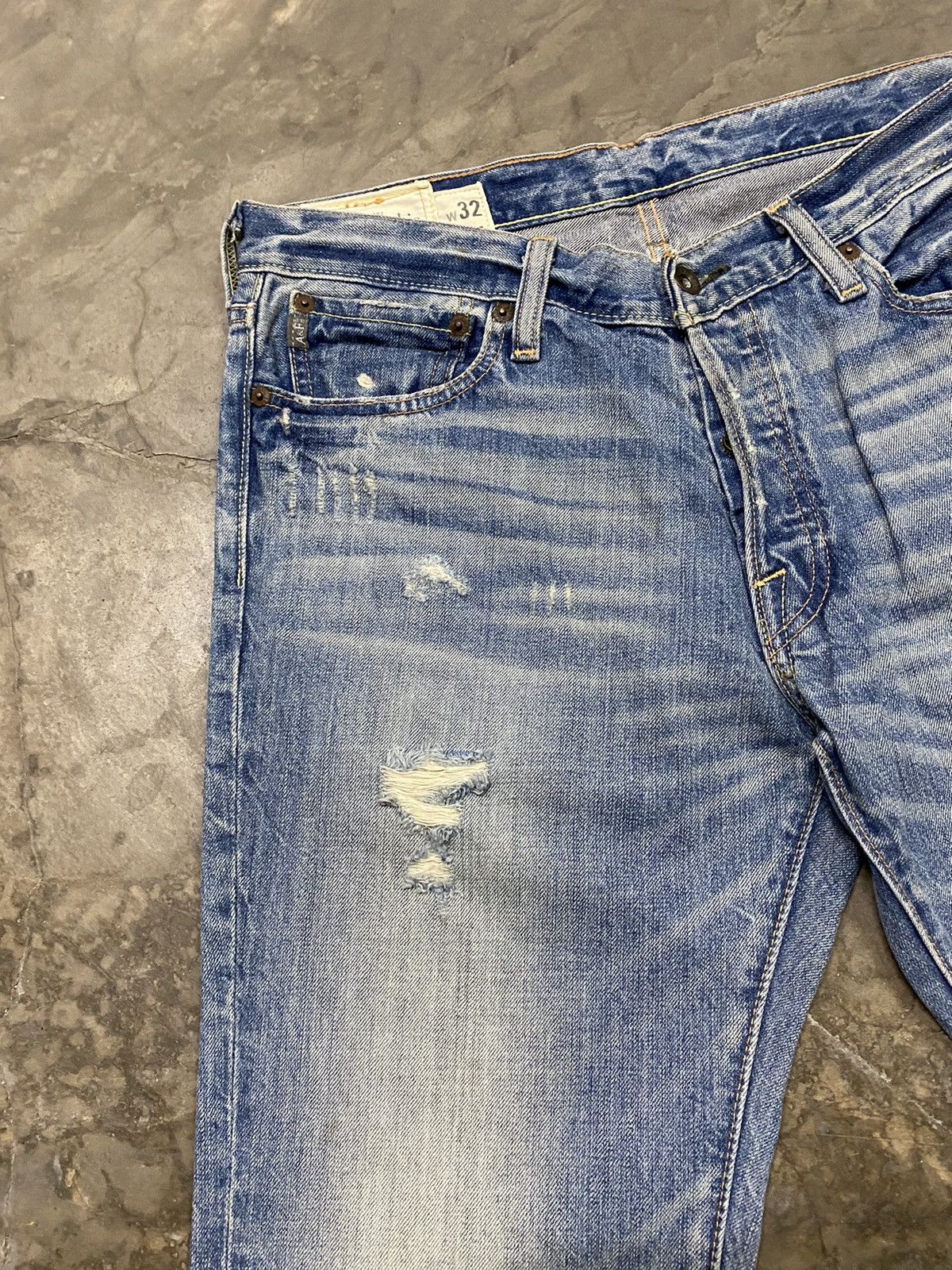 Abercrombie & Fitch Flare Jeans Abercrombie Baxter Distressed Boot Cut Size US 32 / EU 48 - 8 Thumbnail