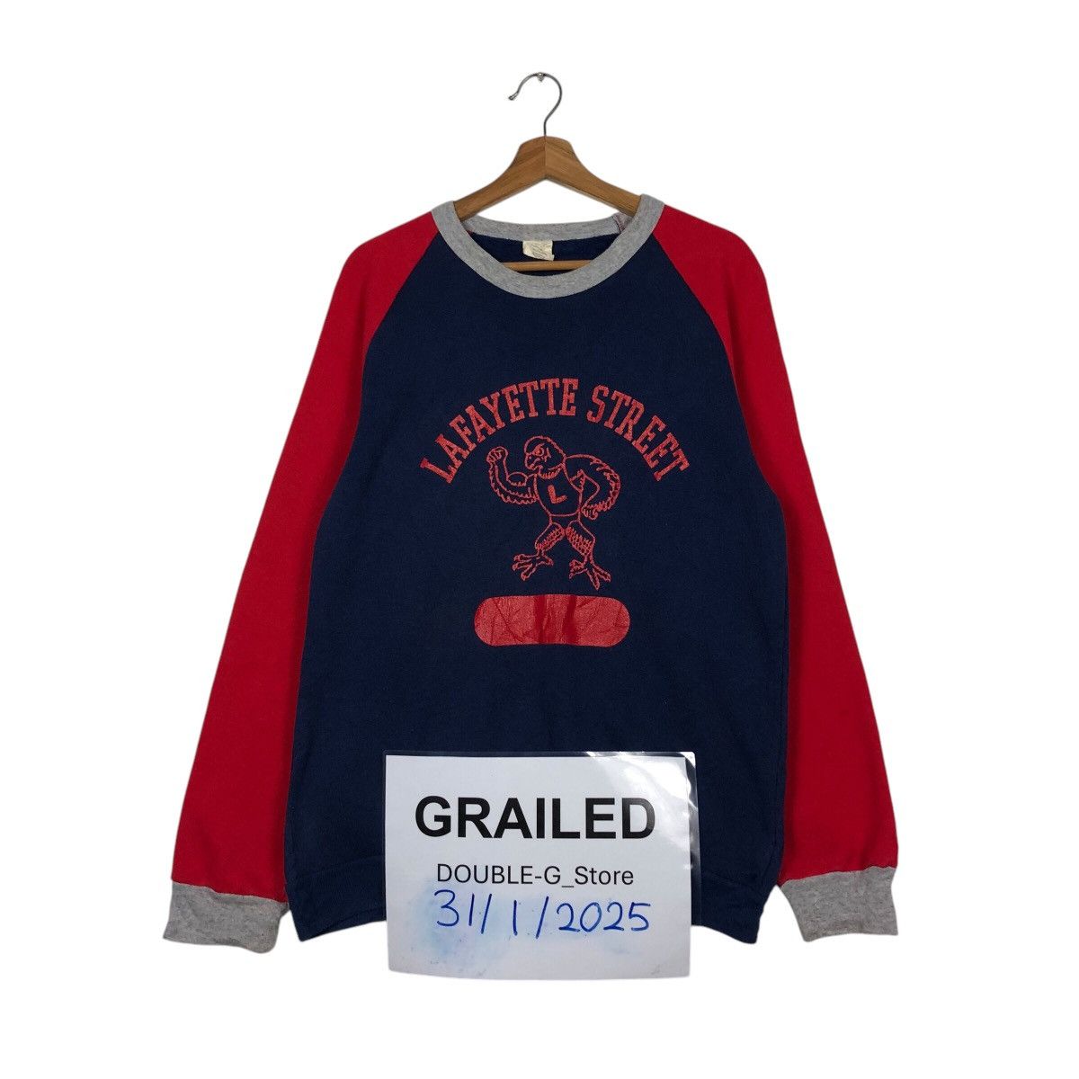 Japanese Brand 📌Vintage Sweatshirts Lafayette street Big Logo Size US L / EU 52-54 / 3 - 1 Thumbnail