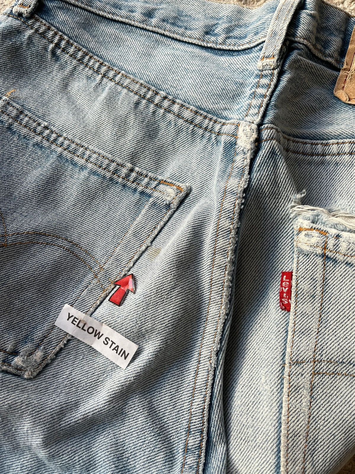 Levi's Levi’s Made In France Jeans Sz W29 L36 Distressed Jeans Size 29" - 19 Thumbnail