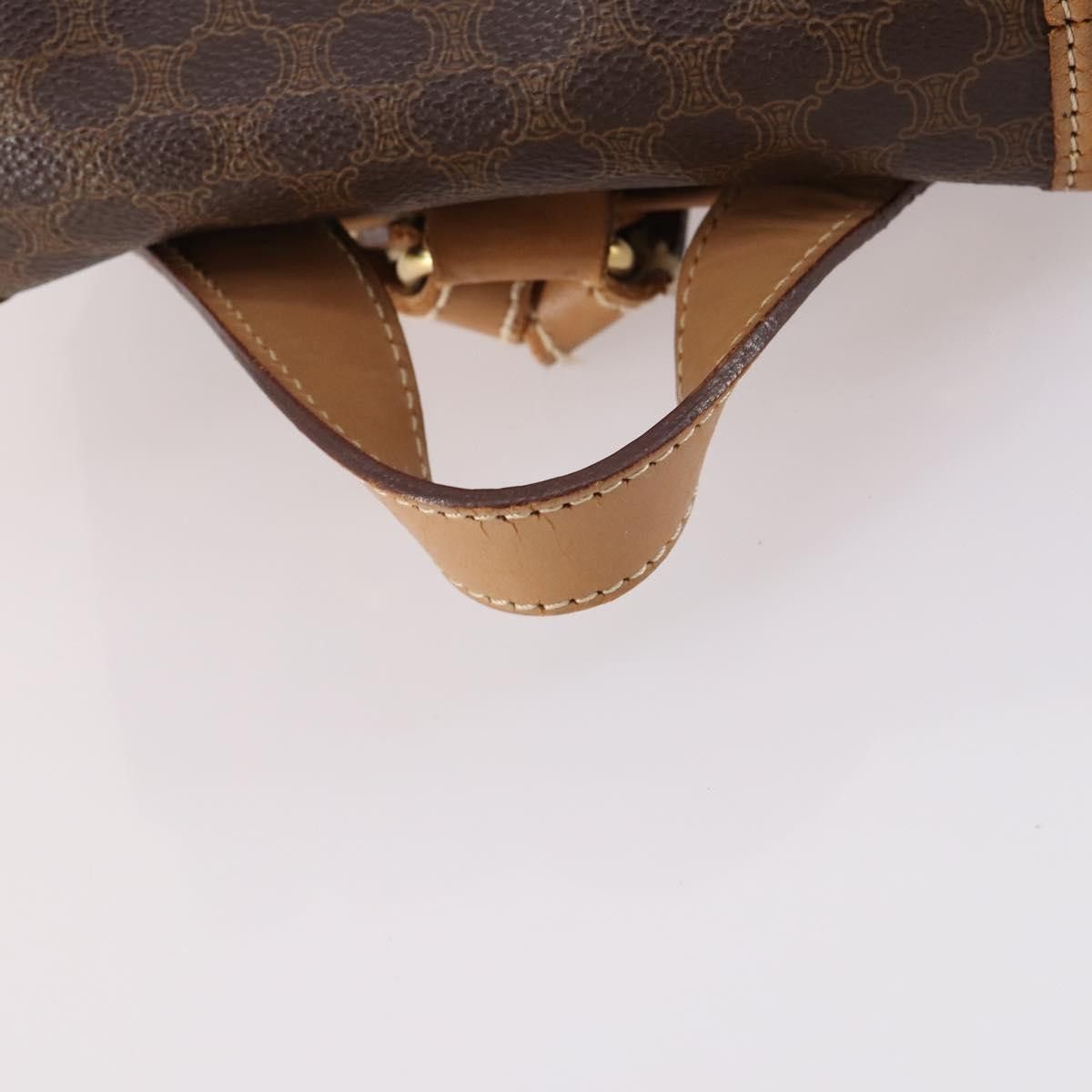 Celine CELINE Macadam Canvas Backpack Pvc Leather Brown Gold Size ONE SIZE - 7 Thumbnail