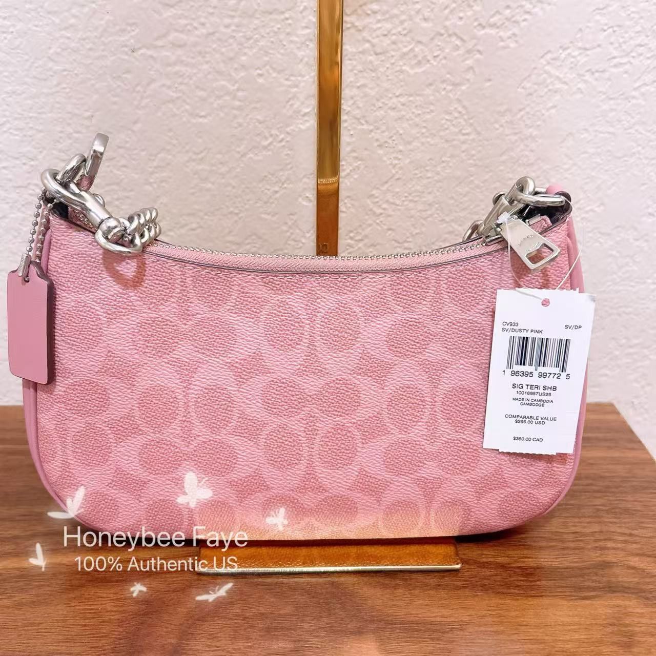 Coach Teri Shoulder Bag In Signature Canvas CV933 Size ONE SIZE - 5 Thumbnail