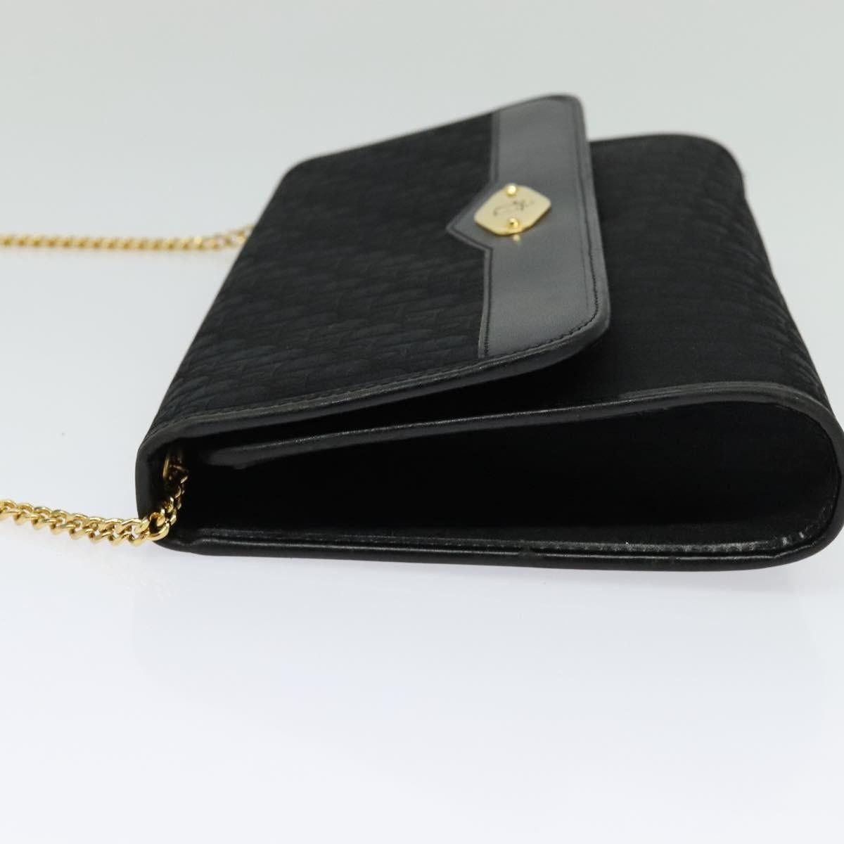 Dior DIOR Trotter Canvas Chain Shoulder Bag Black Gold Size ONE SIZE - 4 Thumbnail