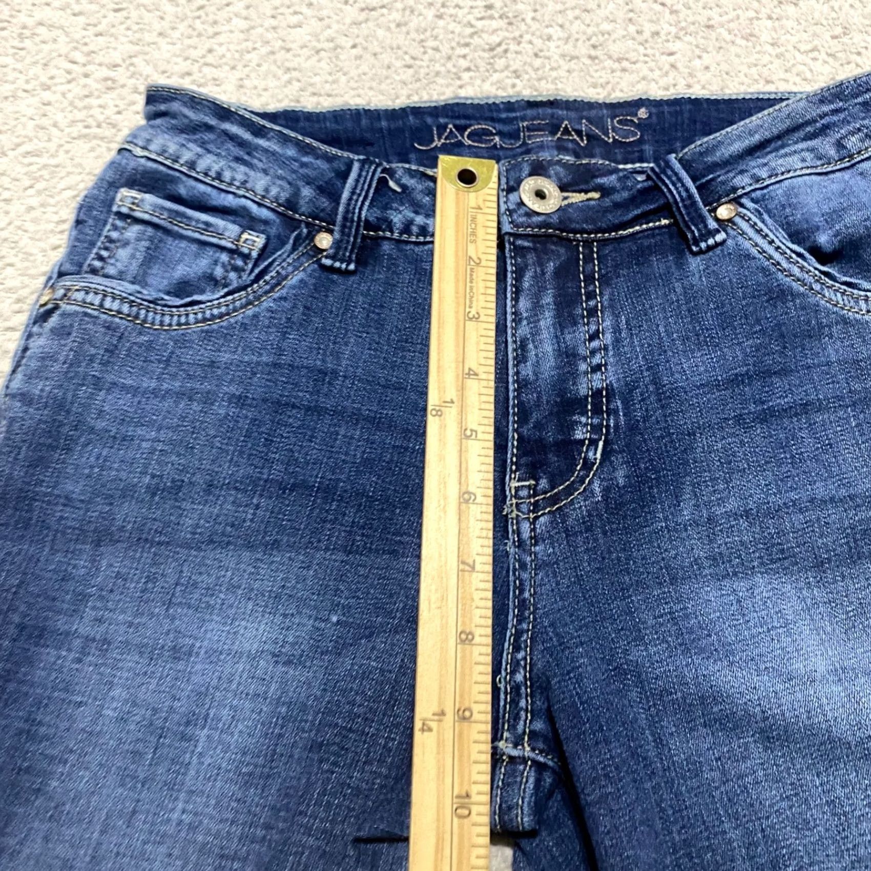 AG Jeans Jag Jeans Womens Jeans Blue Medium Wash Straight Leg 5 Pocket Mid Rise 6 XS? Size 28" / US 6 / IT 42 - 7 Thumbnail