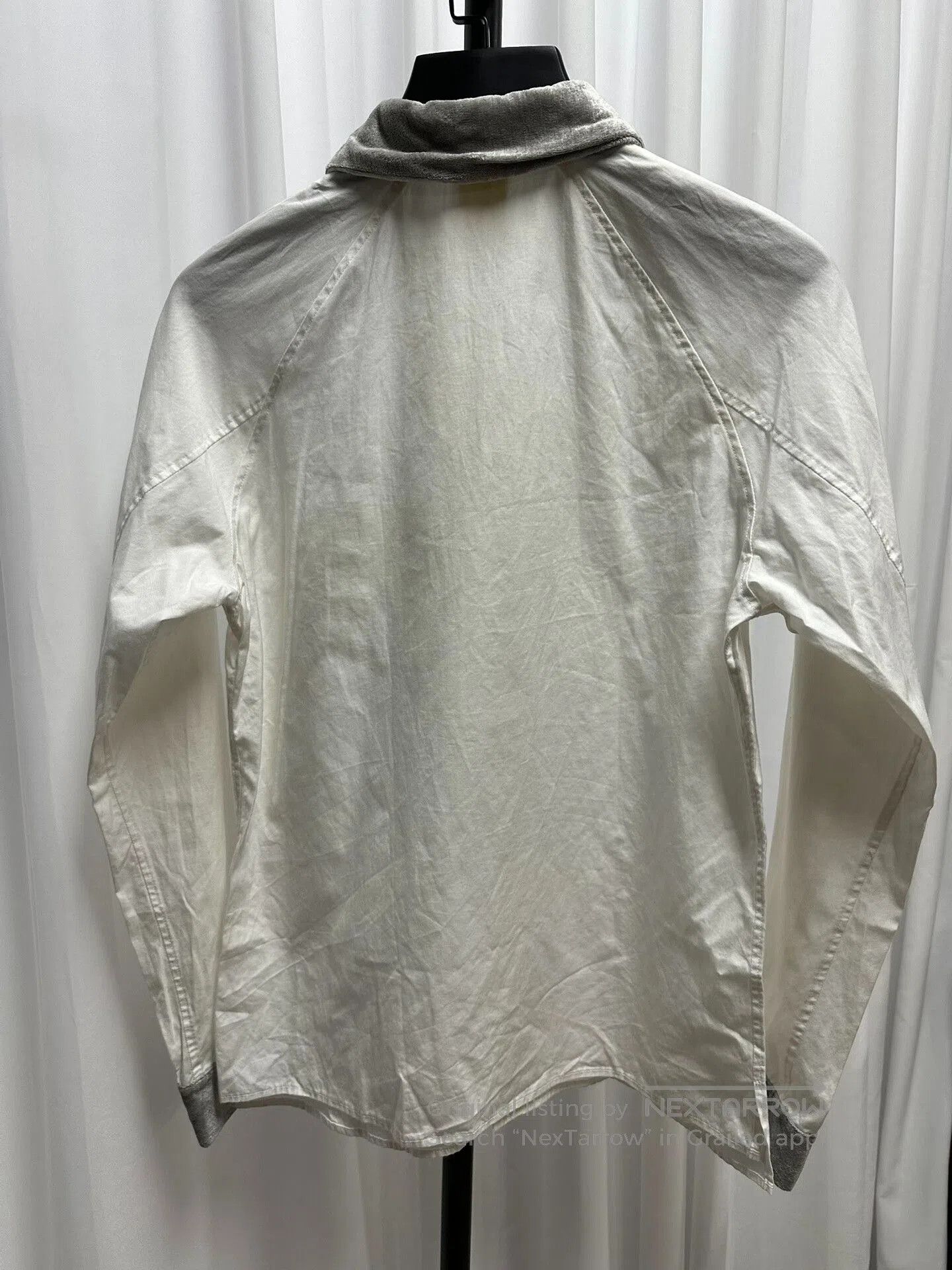Y's Yohji Yamamoto Y's Velvet Panel Shirt. Size US L / EU 52-54 / 3 - 4 Thumbnail
