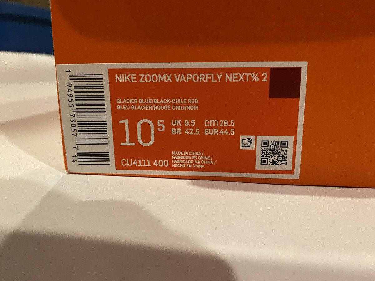 Nike Nike Zoom Vaporfly Next % 2 “Ice Blue” Size 10.5 DS Size US 10.5 / EU 43-44 - 9 Thumbnail