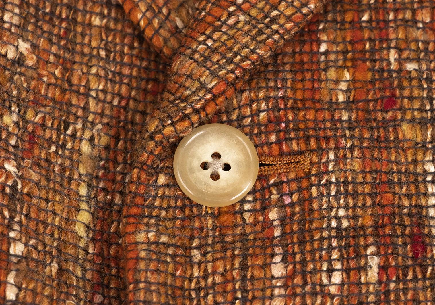 Yohji Yamamoto Yohji Yamamoto Wool Silk T Jacket Orange M Size US M / EU 48-50 / 2 - 4 Thumbnail