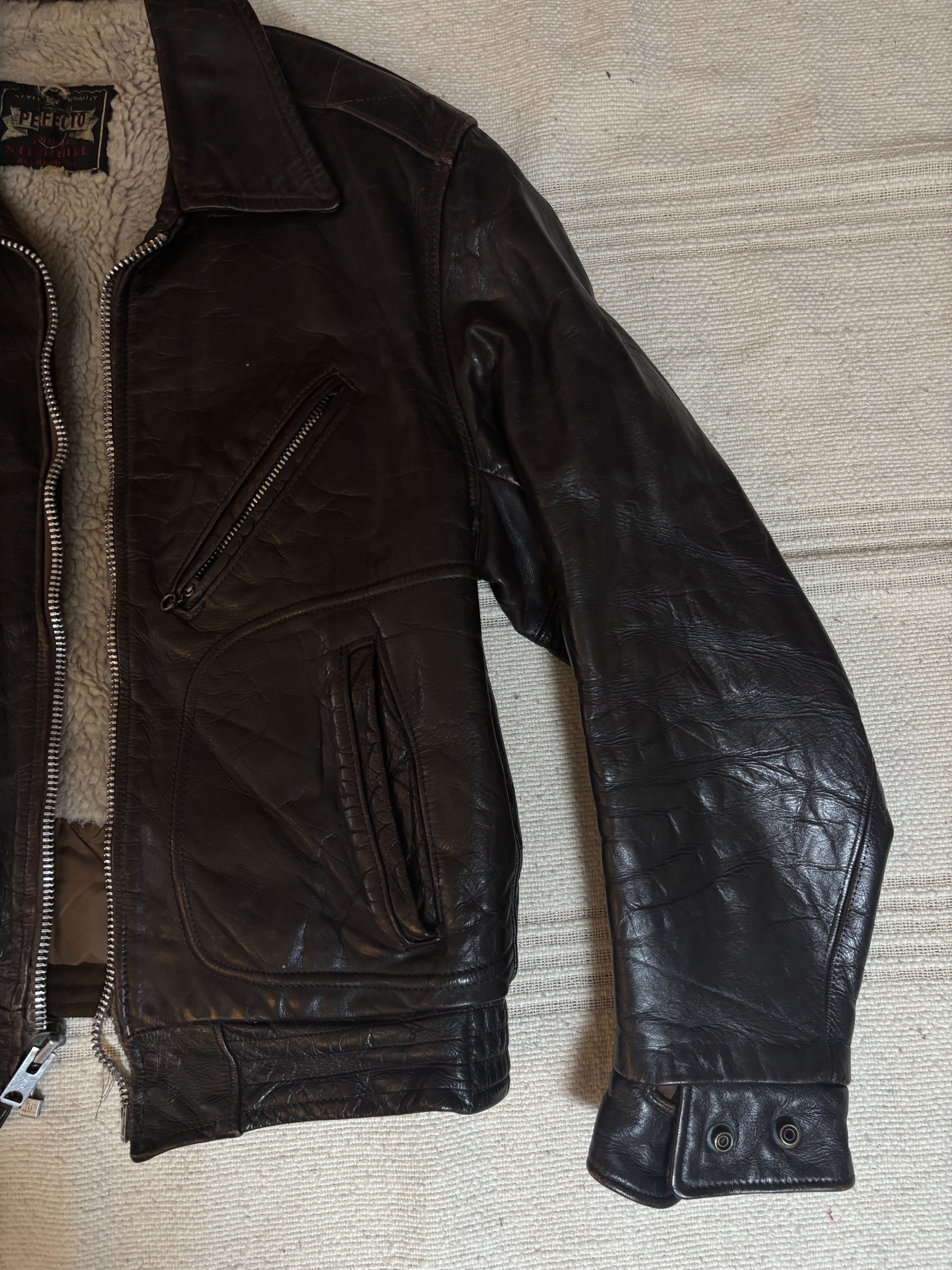 Schott PERFECTO BRAND ORIGINAL LATE 50's-mid 1960's Size US M / EU 48-50 / 2 - 4 Thumbnail