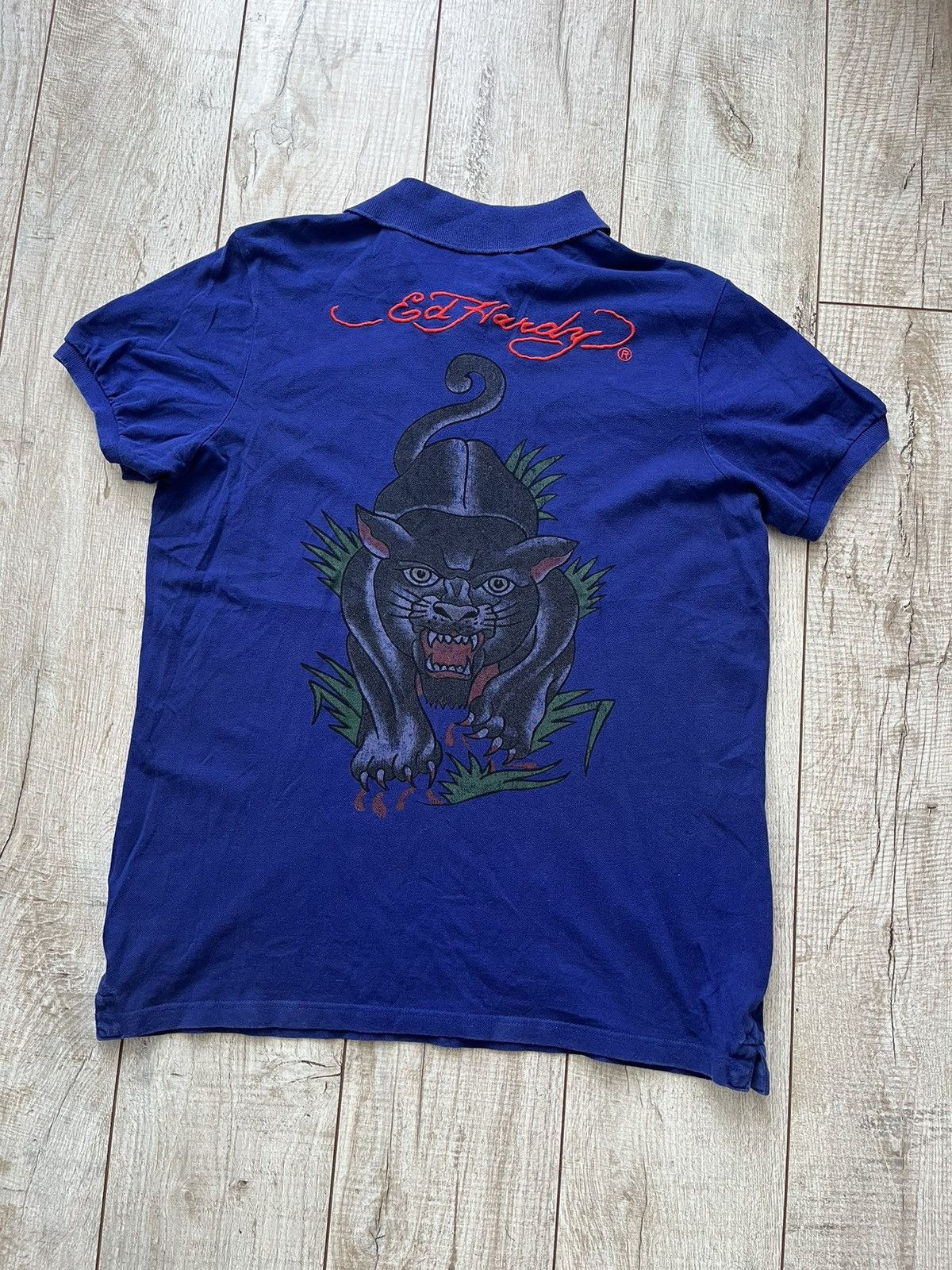 Christian Audigier × Ed Hardy × Vintage Vintage T shirt Polo Ed Hardy by Christian Audigier Y2K 90s Size US XXL / EU 58 / 5 - 1 Thumbnail