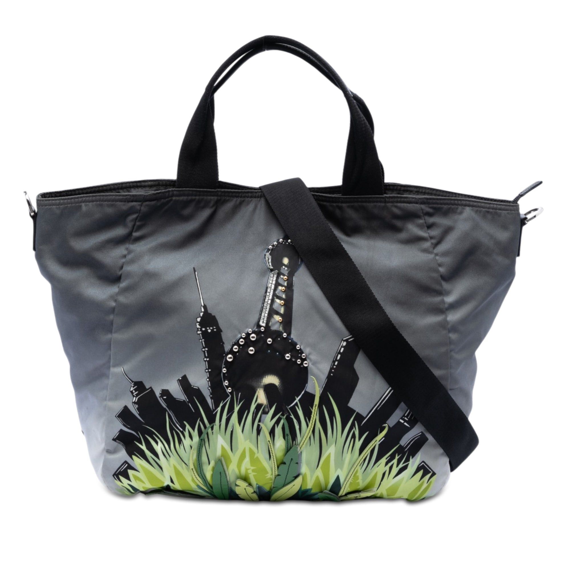 Prada Tessuto City and Jungle Print Tote Size ONE SIZE - 1 Thumbnail