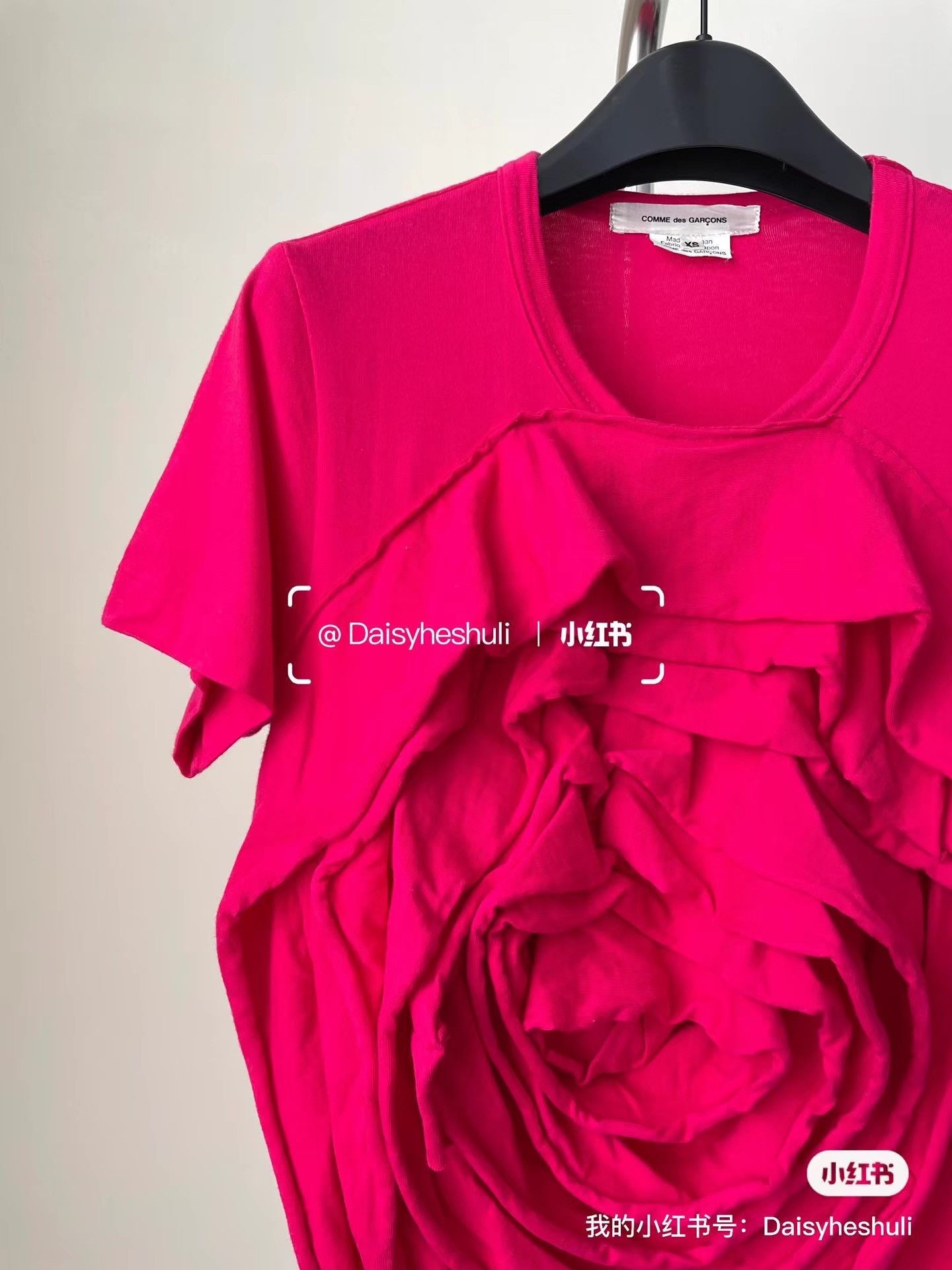 Comme des Garcons Comme des Garçons Rose T-shirt Ｑ24 Size XS / US 0-2 / IT 36-38 - 4 Thumbnail