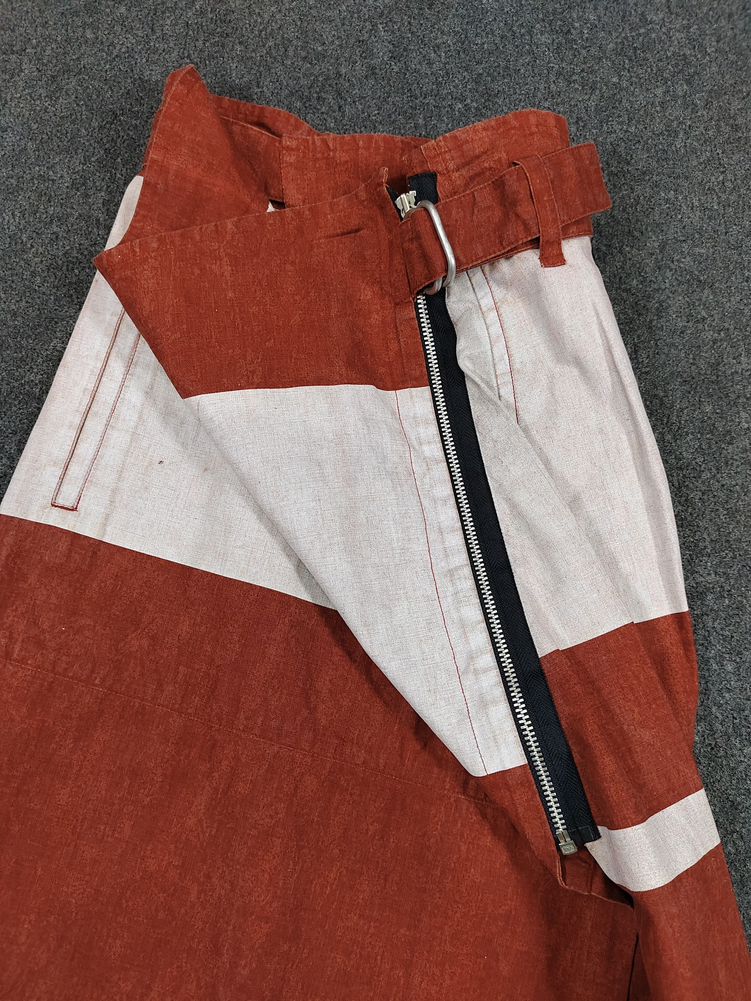 Issey Miyake 80s Issey Miyake🇯🇵Archive Wrap Belted Asymmetric Zip Skirt Size 30" / US 8 / IT 44 - 2 Thumbnail