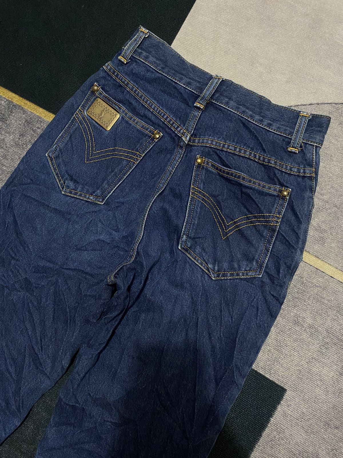 Yves Saint Laurent YVESSAINTLAURET YSL DENIM PANTS Size 22" - 4 Thumbnail