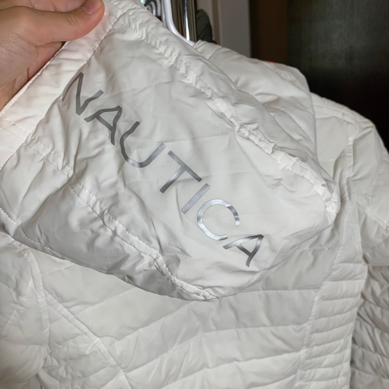 Nautica NAUTICA Women's White Puffer Hooded Jacket Size XS Size XS / US 0-2 / IT 36-38 - 9 Thumbnail