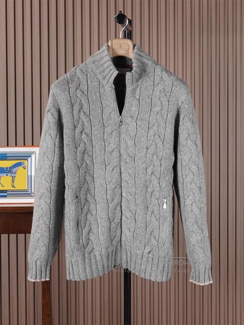 Brunello Cucinelli Brunello Cucinelli Thick full-zip cashmere coat Size US L / EU 52-54 / 3 - 1 Thumbnail