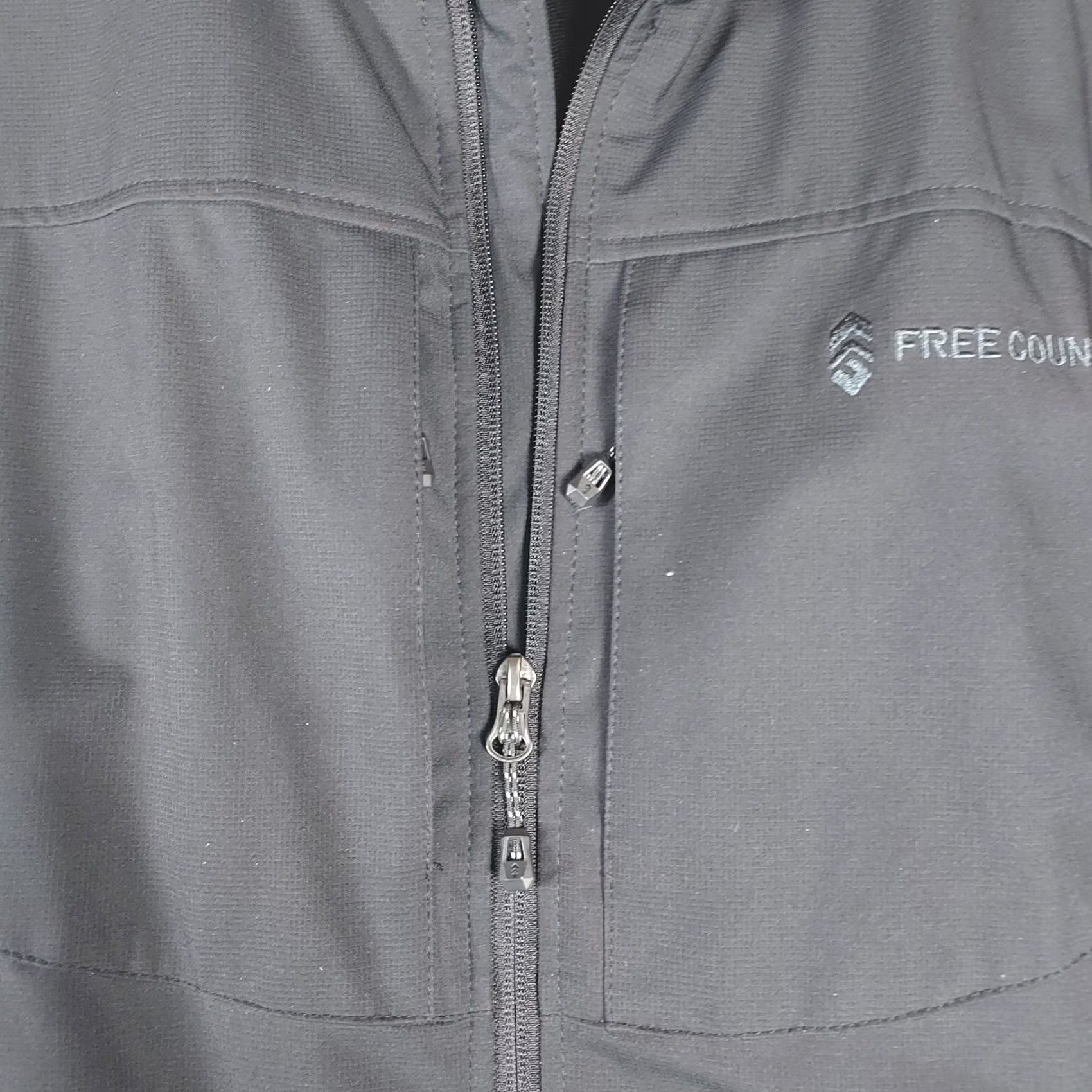 Free Country Free Country Mens XL Black Softshell Windbreaker Water Resistant Outdoor Jacket Size US XL / EU 56 / 4 - 6 Thumbnail