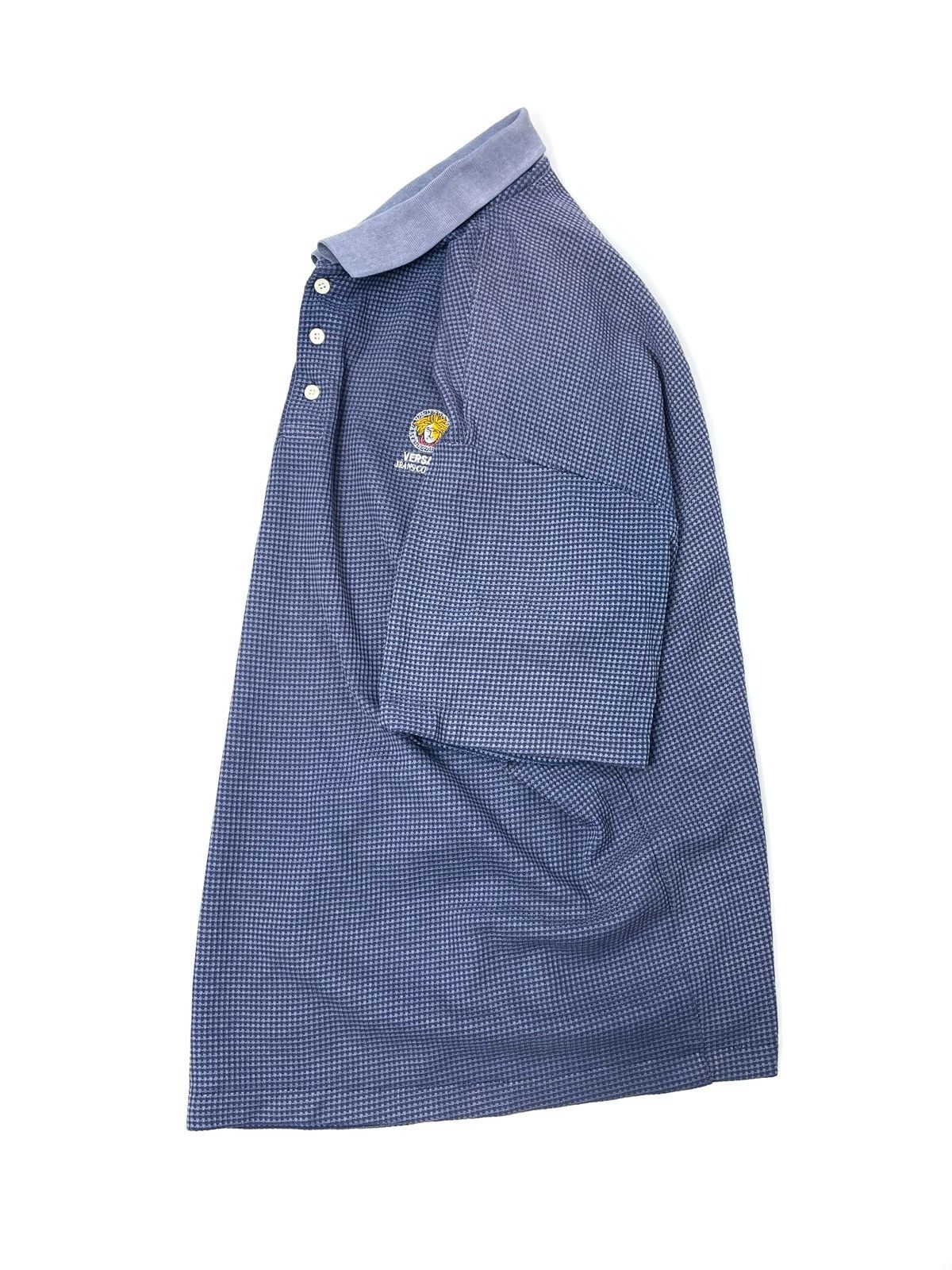Versace Jeans Couture Vintage Versace Jeans Couture Medusa Logo Waffle Knit Polo Size US XL / EU 56 / 4 - 3 Thumbnail