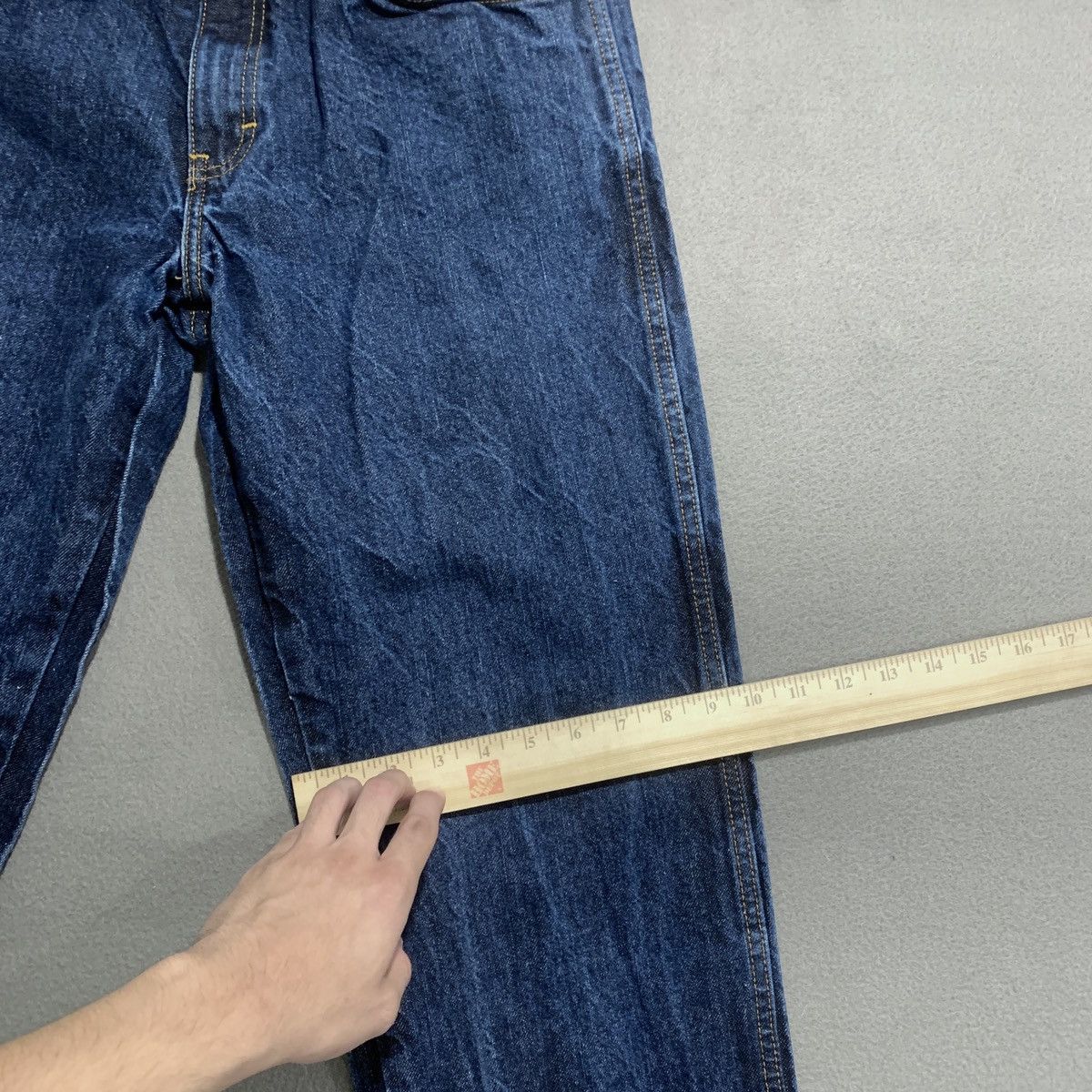 Dickies Dickies Jeans Mens Sz 34 Blue Denim Wide Leg Pants Dark Wash Size US 34 / EU 50 - 13 Thumbnail
