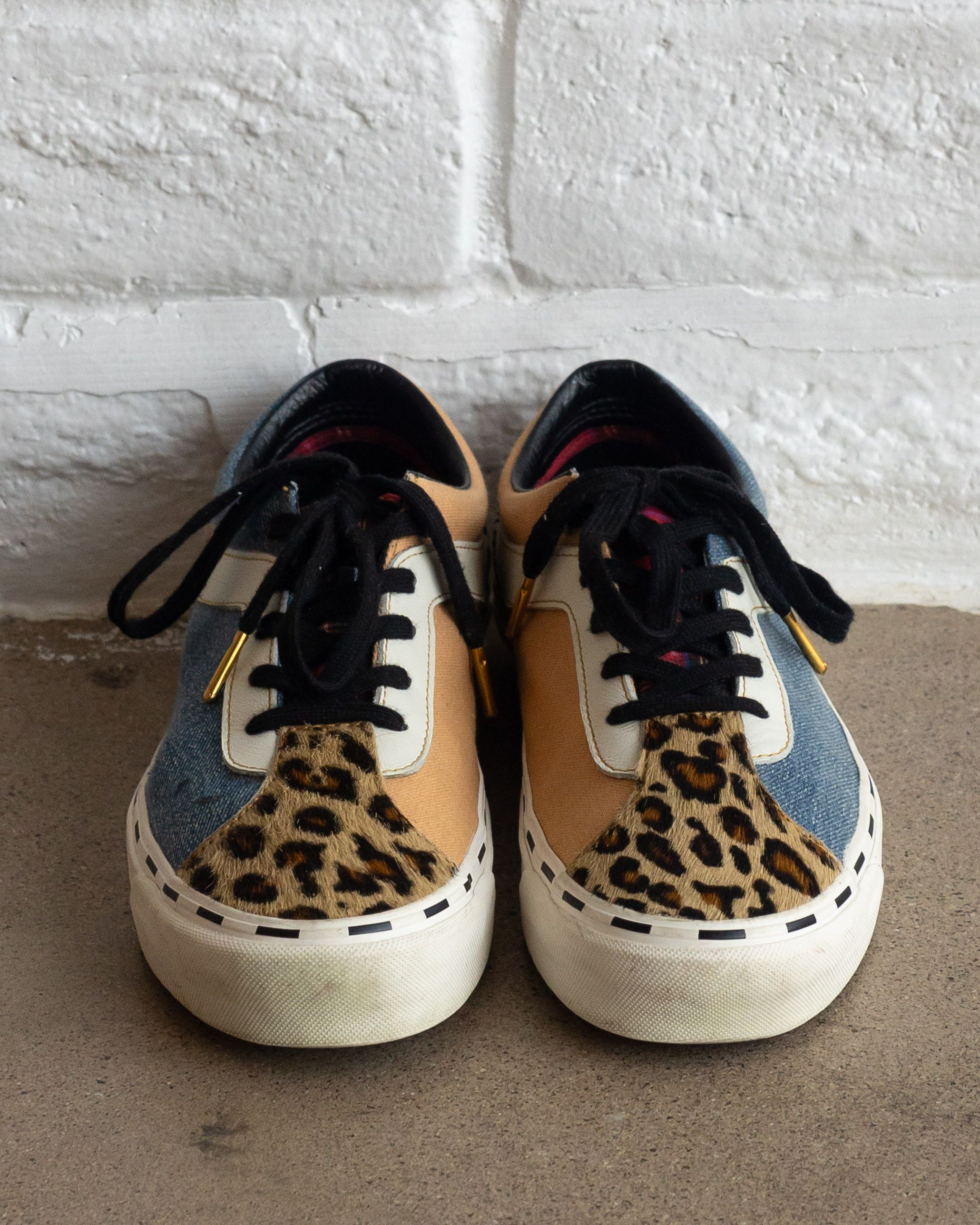 Vans Vans Bold Ni Sneakers Men's 10.5 Leopard Houndstooth Denim Size US 10.5 / EU 43-44 - 4 Thumbnail
