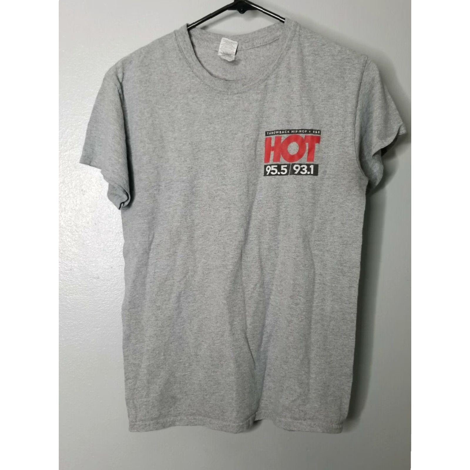 Gildan Retro S 95.5 Hip Hop Radio Ed Lover Double Sided T-Shirt Mens Shirt Gray Size S Size US S / EU 44-46 / 1 - 2 Thumbnail