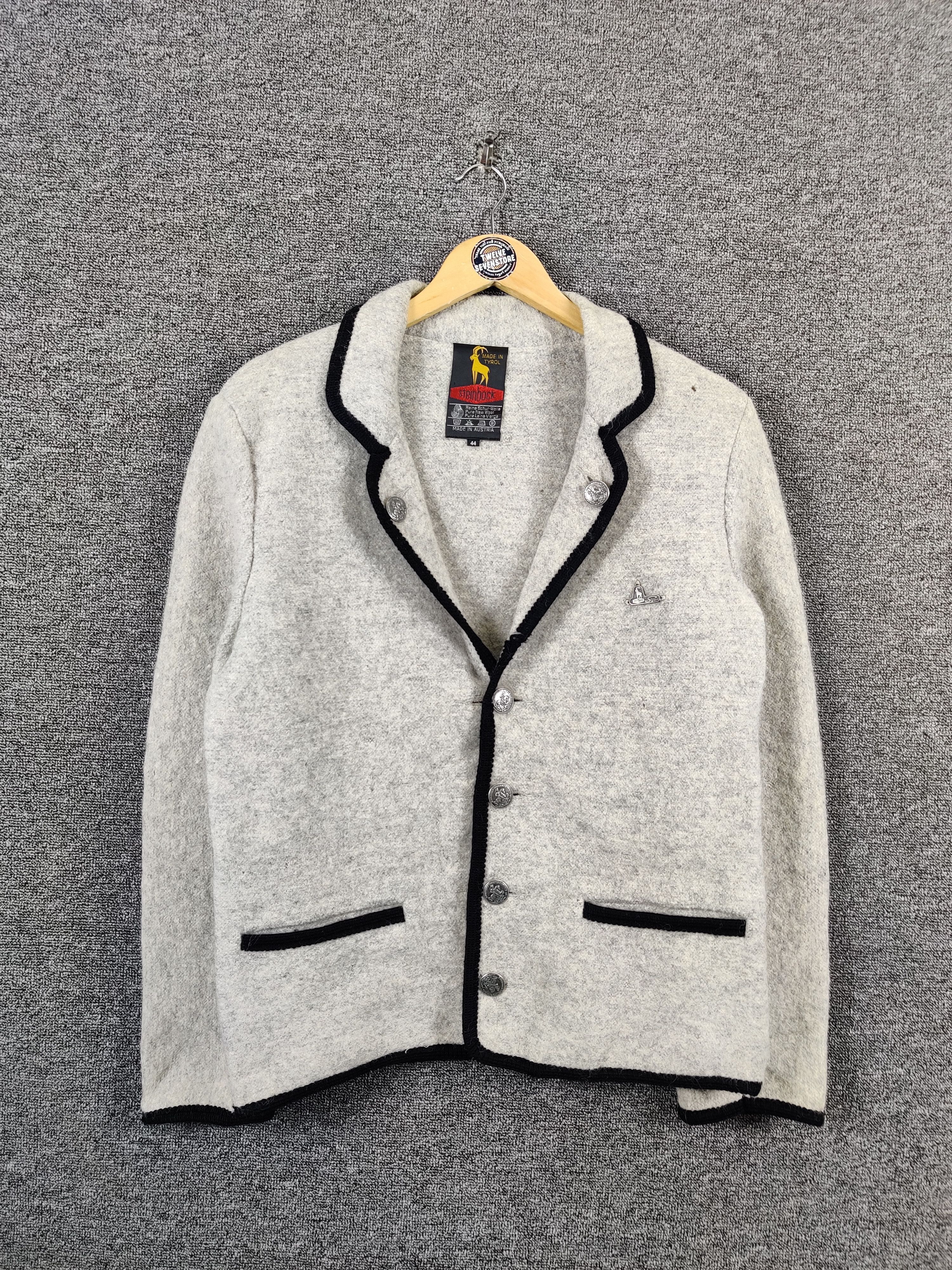 Stein Vintage Steinbock Wool Tweed Jacket Size US M / EU 48-50 / 2 - 1 Thumbnail